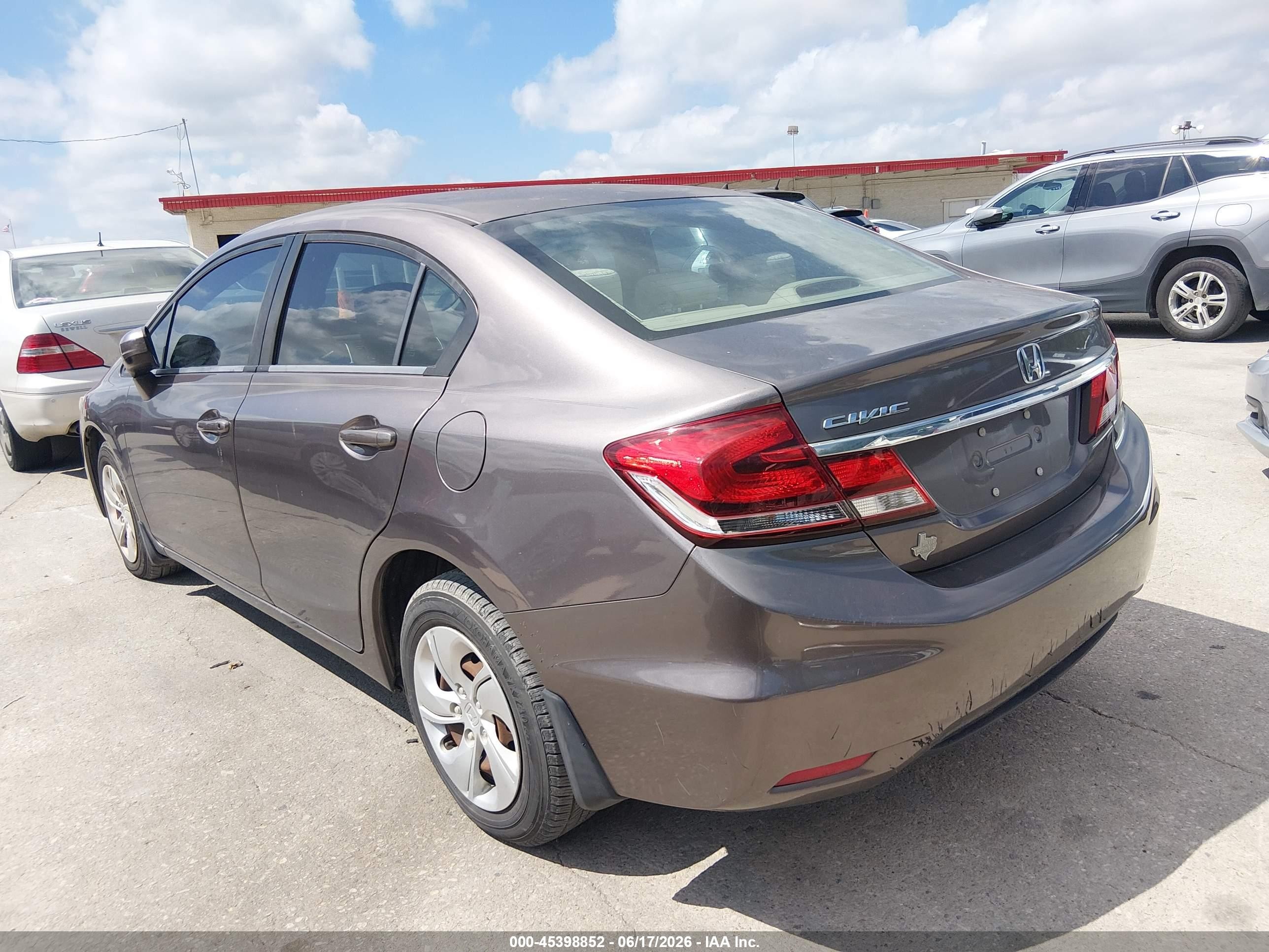 2015 Honda Civic Lx Beige vin: 19XFB2F58FE101113