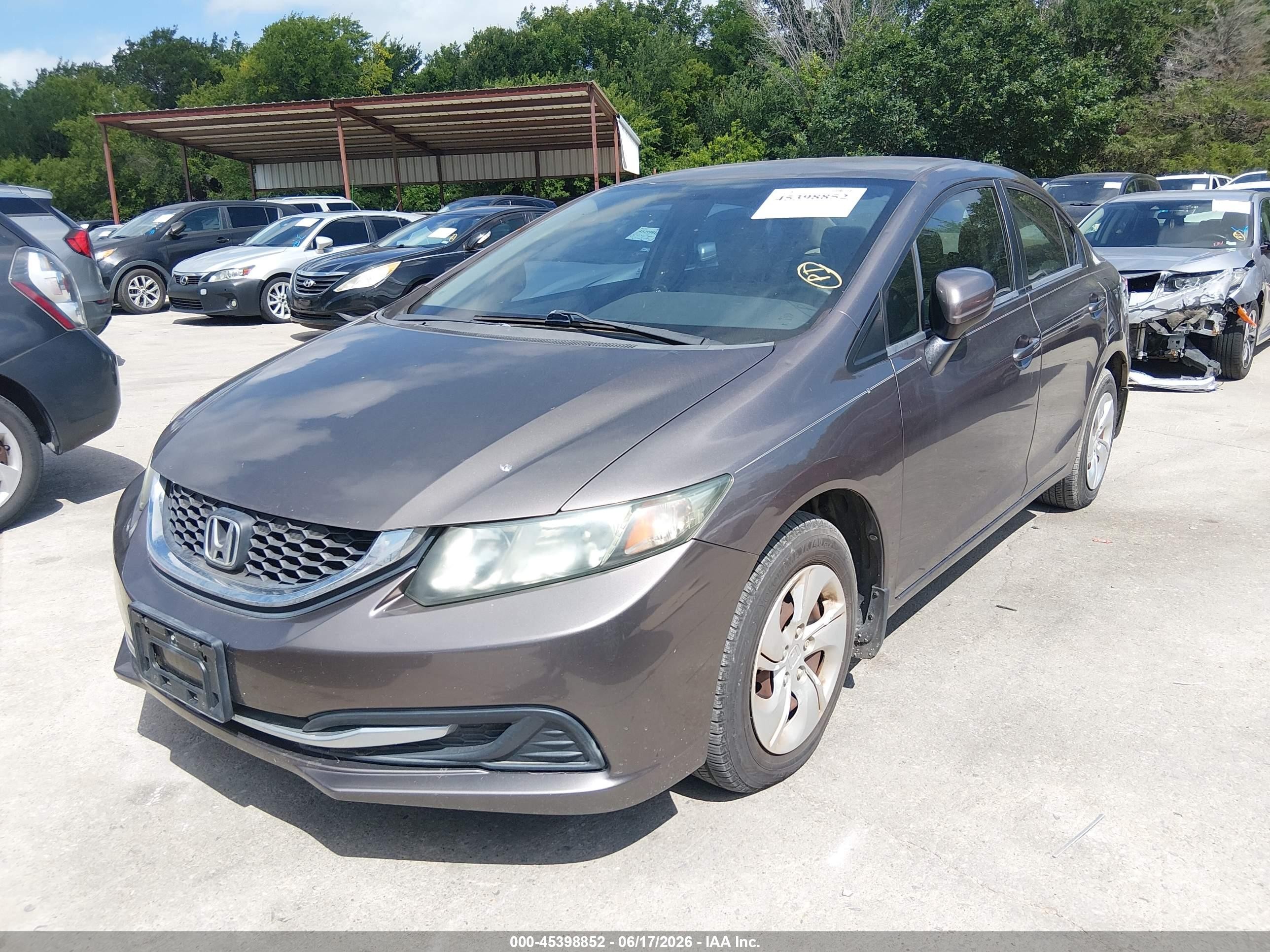 2015 Honda Civic Lx Beige vin: 19XFB2F58FE101113