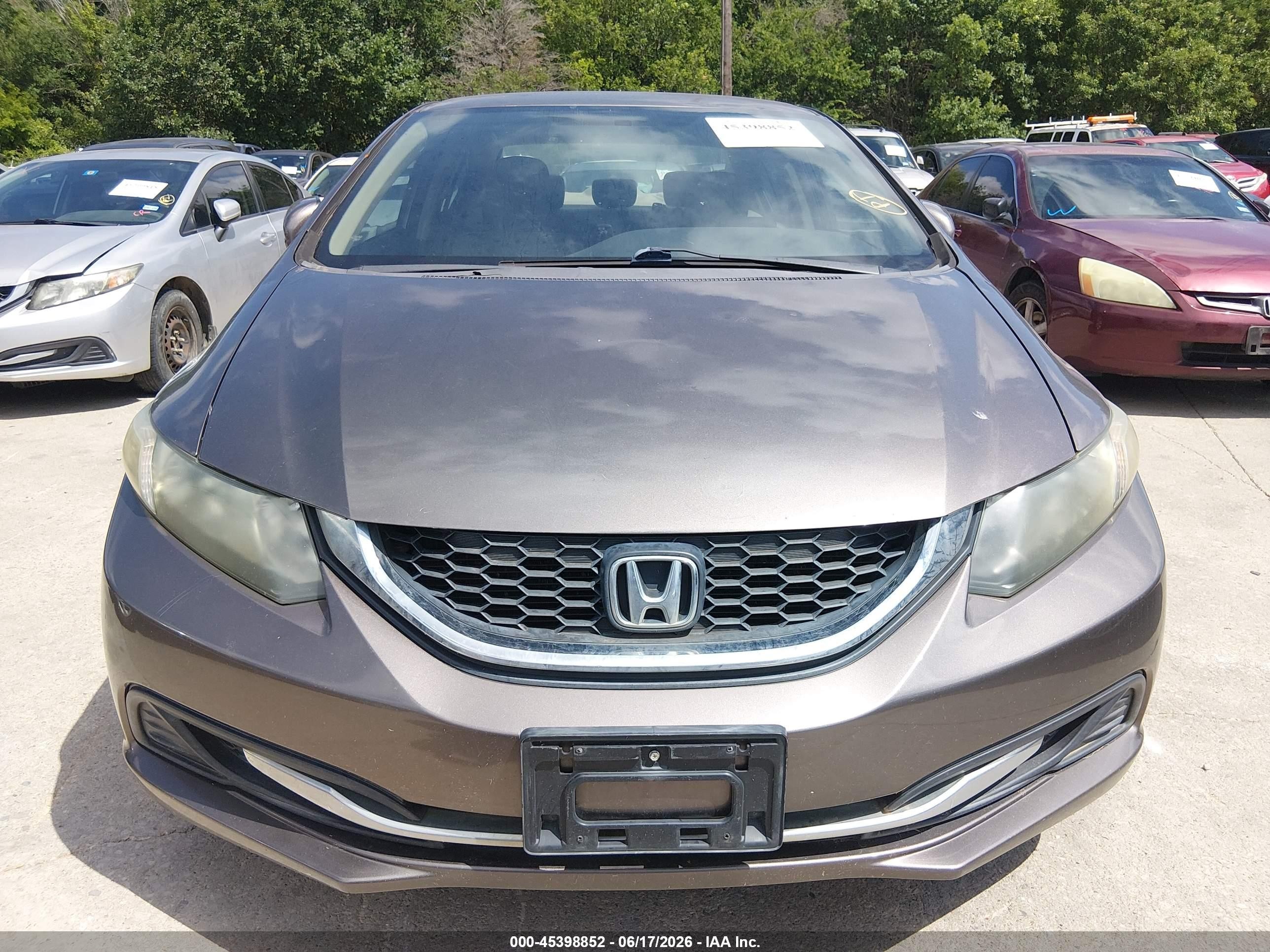 2015 Honda Civic Lx Beige vin: 19XFB2F58FE101113