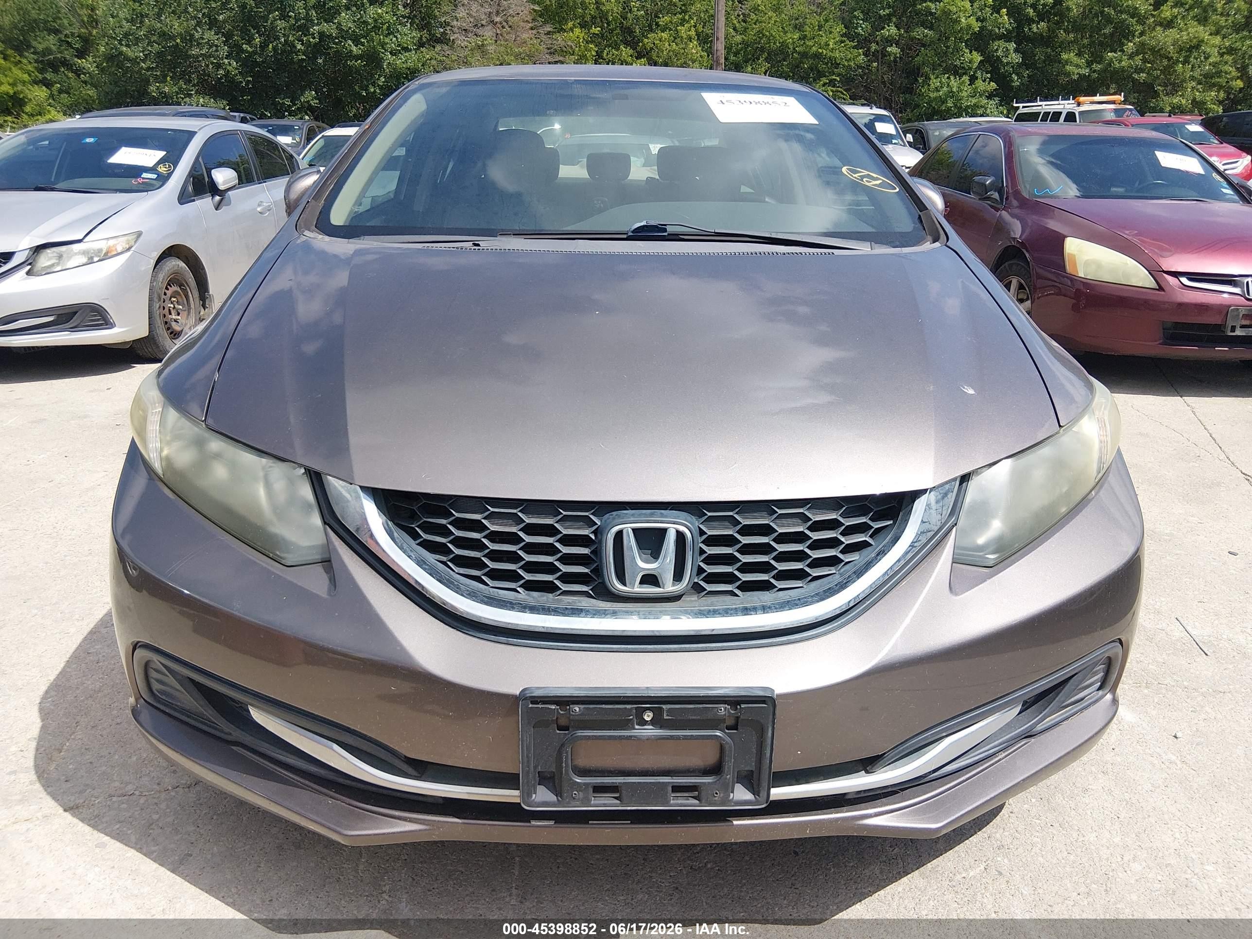 2015 Honda Civic Lx Beige vin: 19XFB2F58FE101113