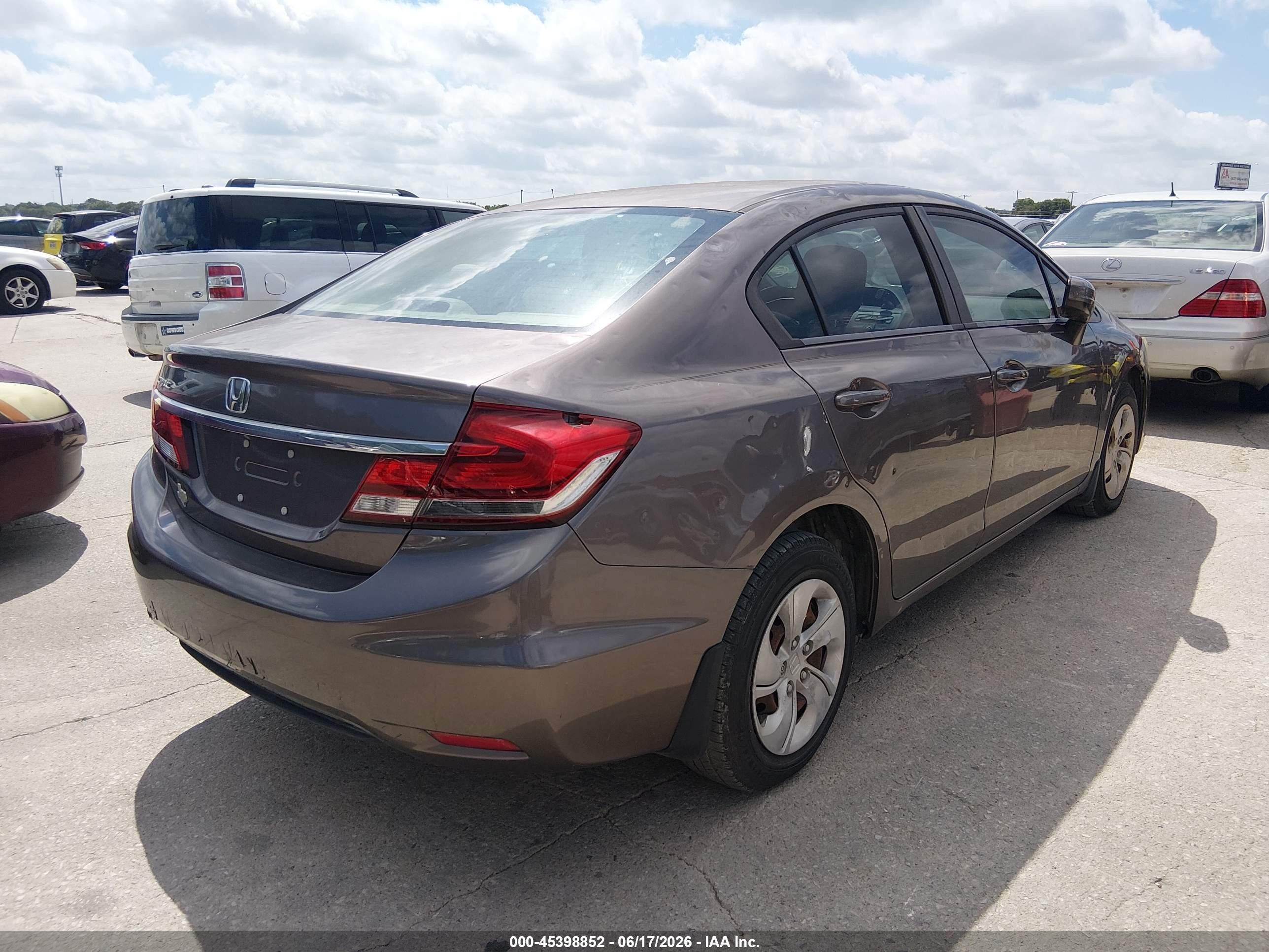 2015 Honda Civic Lx Beige vin: 19XFB2F58FE101113
