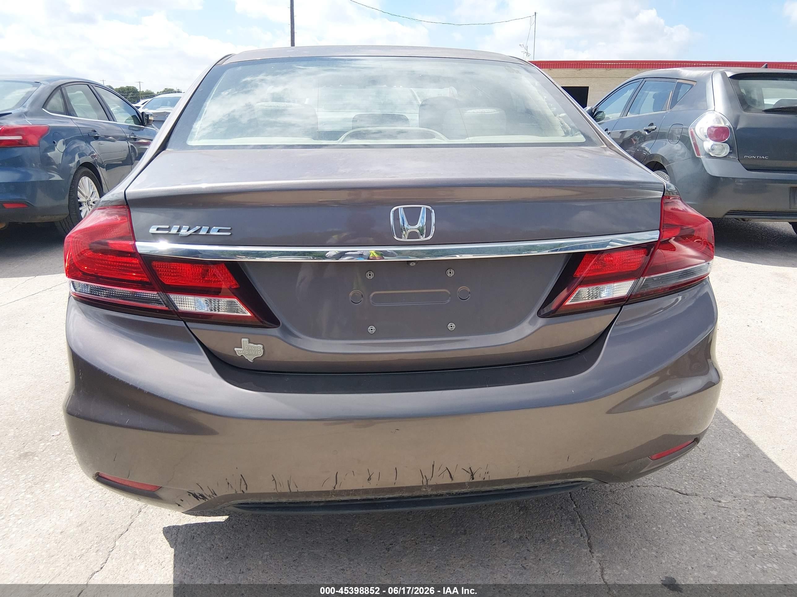 2015 Honda Civic Lx Beige vin: 19XFB2F58FE101113