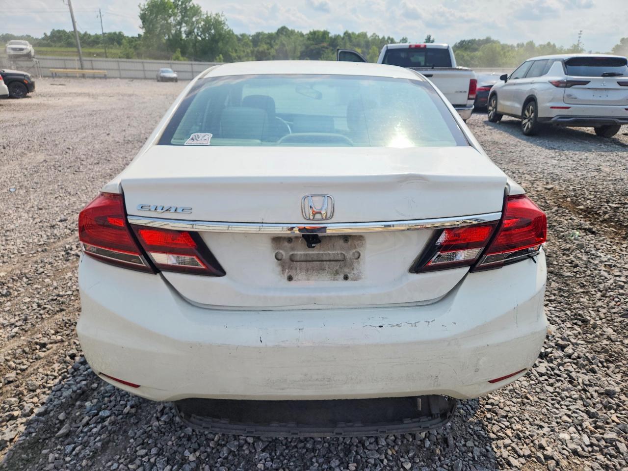 2015 Honda Civic Lx Белый vin: 19XFB2F58FE101922