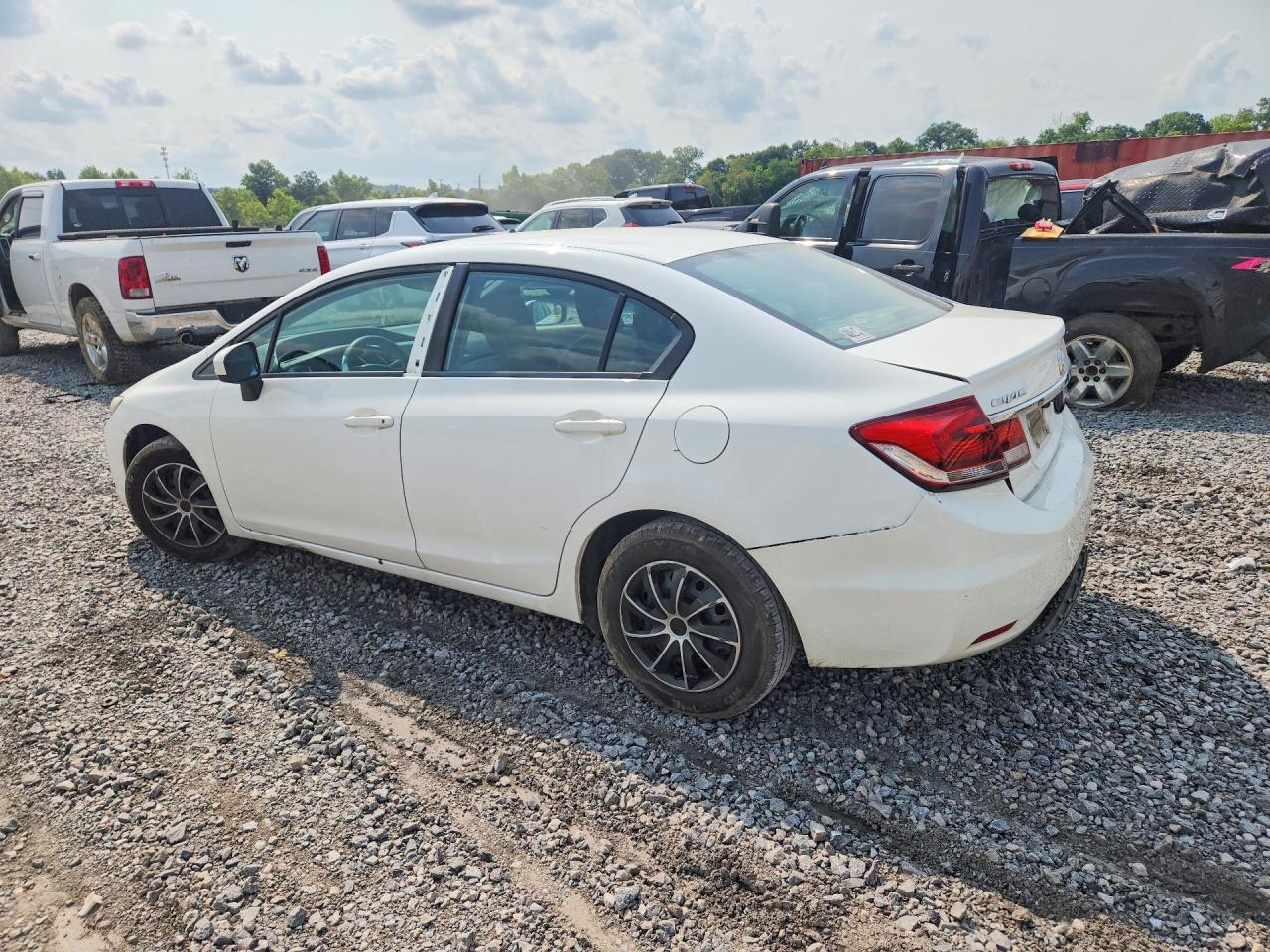 2015 Honda Civic Lx Белый vin: 19XFB2F58FE101922