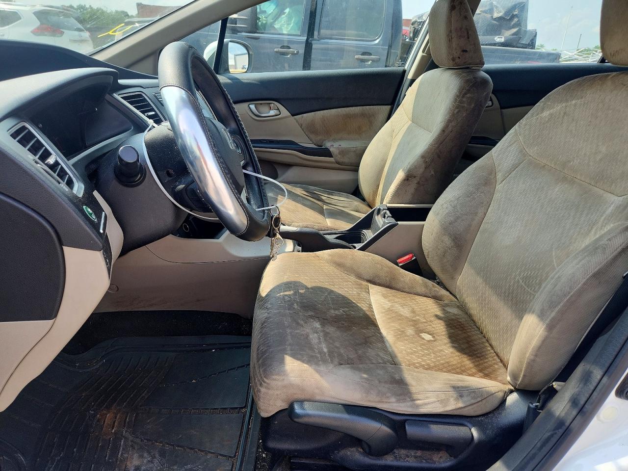 2015 Honda Civic Lx Белый vin: 19XFB2F58FE101922