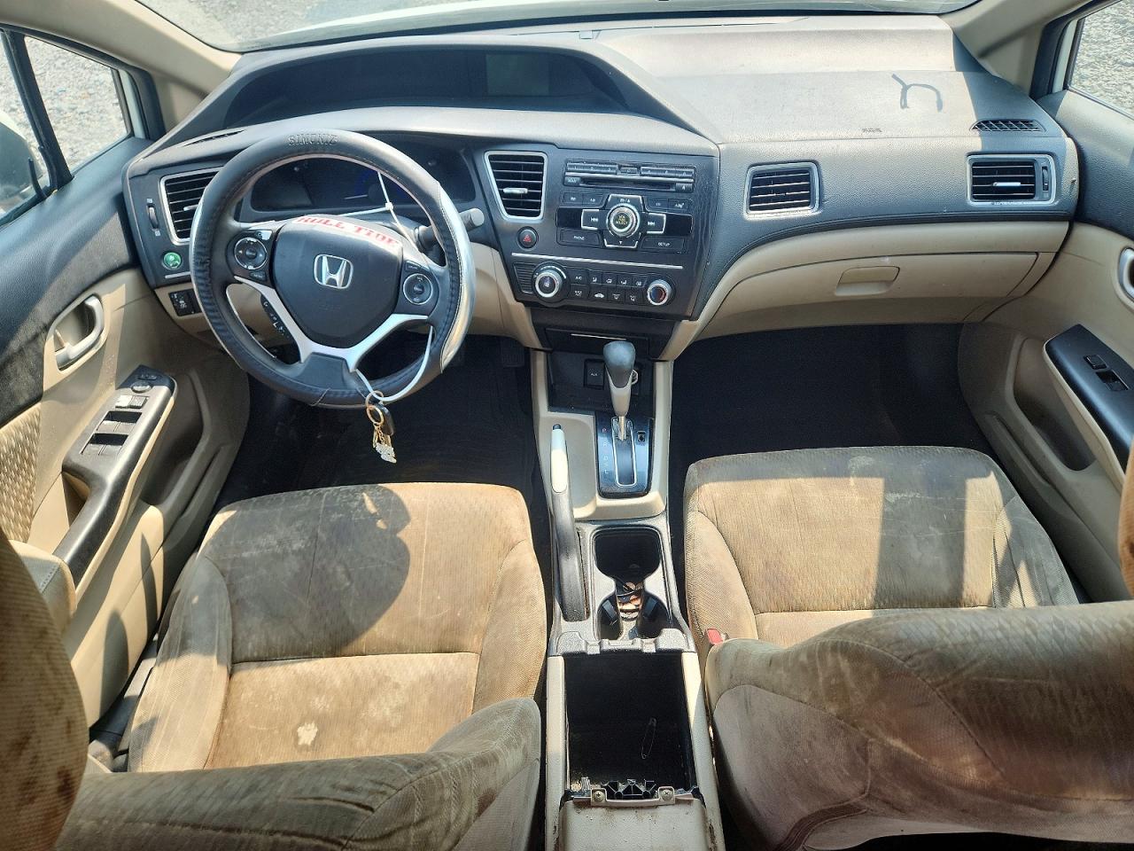 2015 Honda Civic Lx Белый vin: 19XFB2F58FE101922