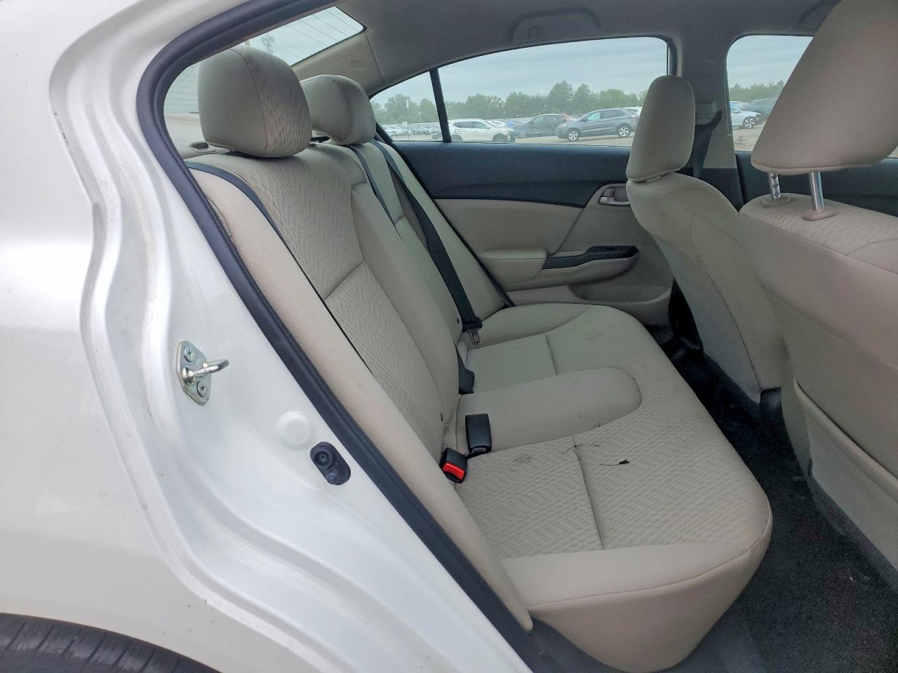 2015 Honda Civic Lx White vin: 19XFB2F58FE105047