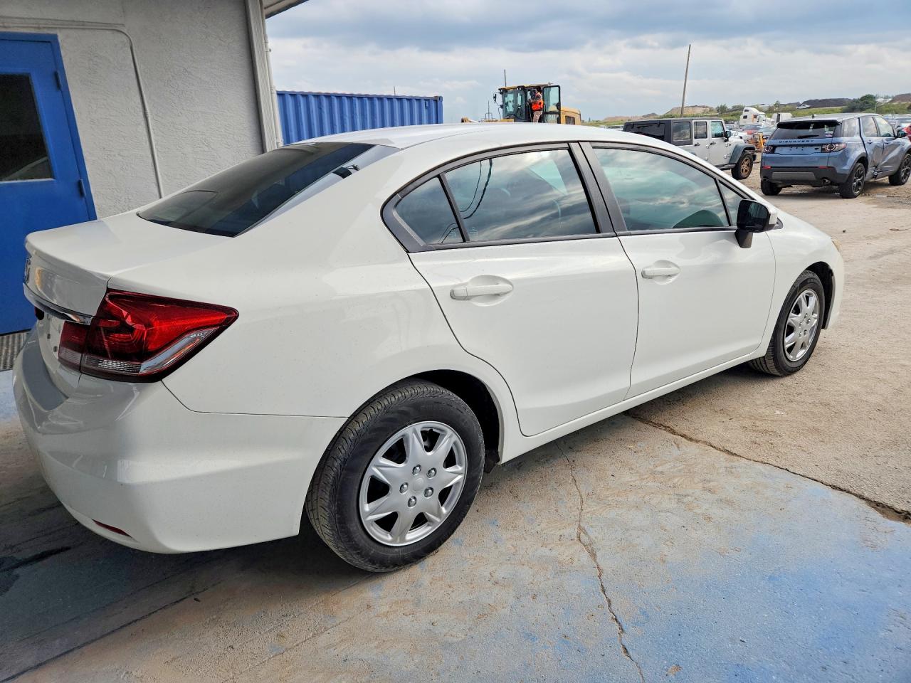 2015 Honda Civic Lx White vin: 19XFB2F58FE112211