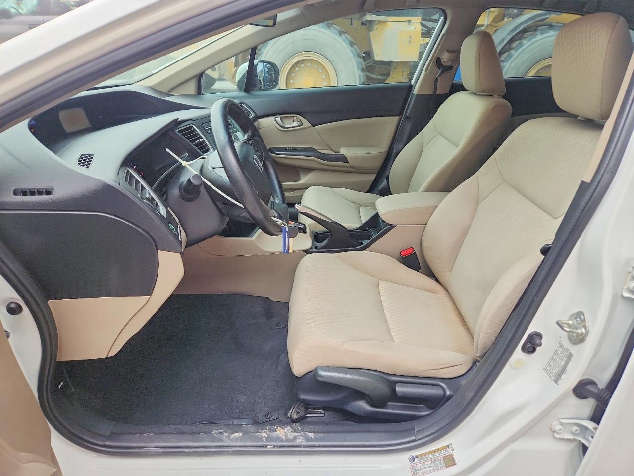 2015 Honda Civic Lx White vin: 19XFB2F58FE112211