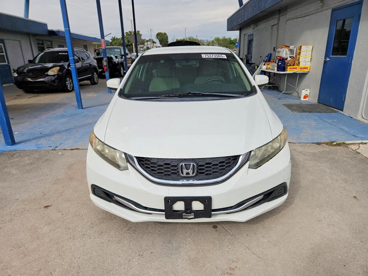 2015 Honda Civic Lx White vin: 19XFB2F58FE112211