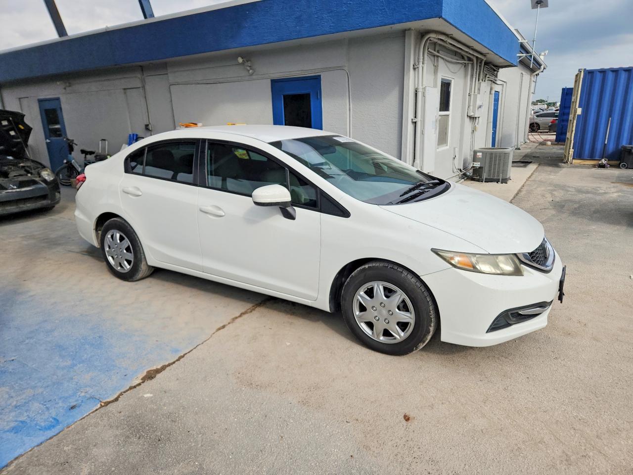 2015 Honda Civic Lx White vin: 19XFB2F58FE112211