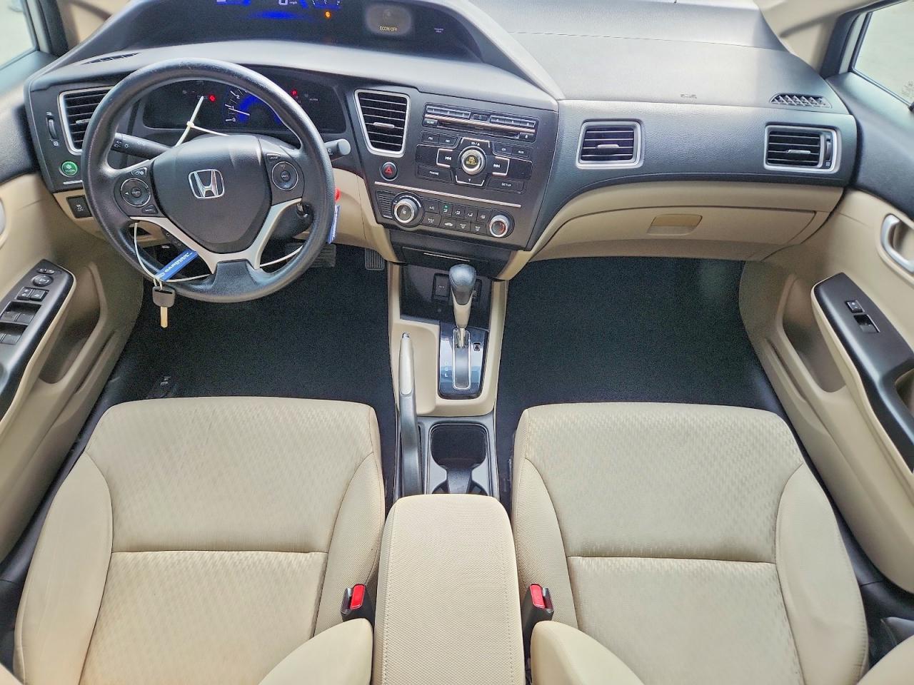 2015 Honda Civic Lx White vin: 19XFB2F58FE112211