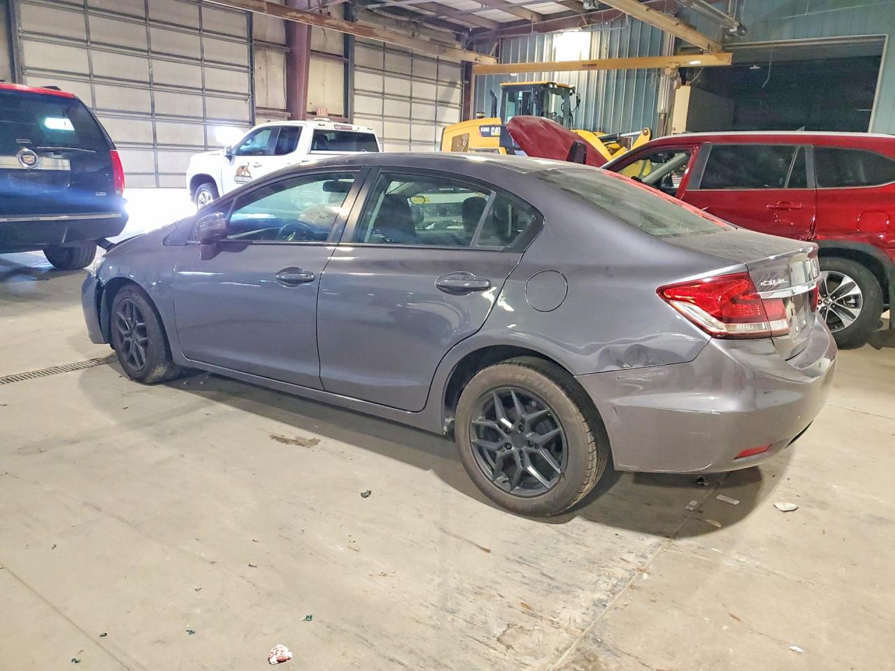 2015 Honda Civic Lx Gray vin: 19XFB2F58FE117151