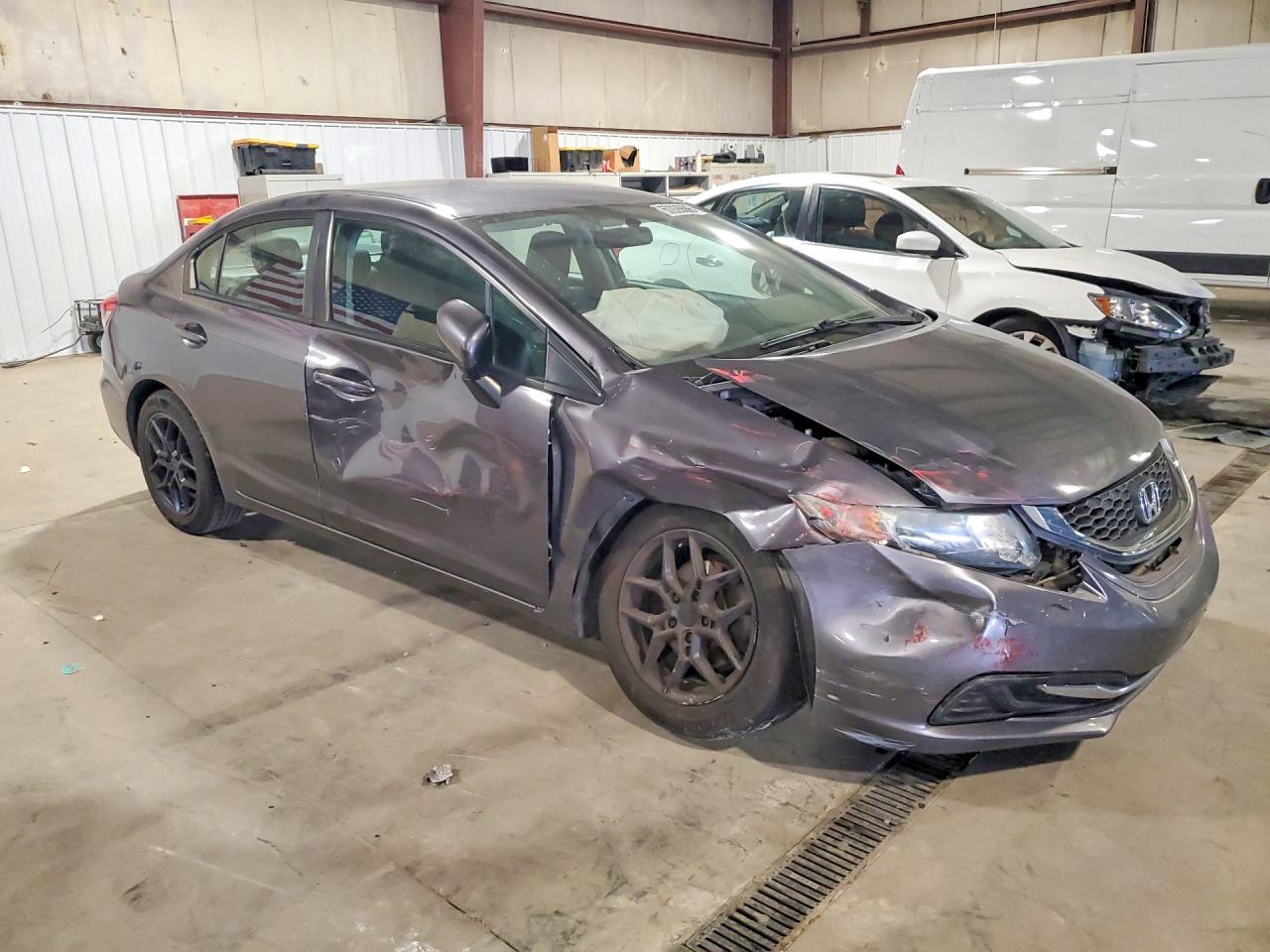 2015 Honda Civic Lx Gray vin: 19XFB2F58FE117151