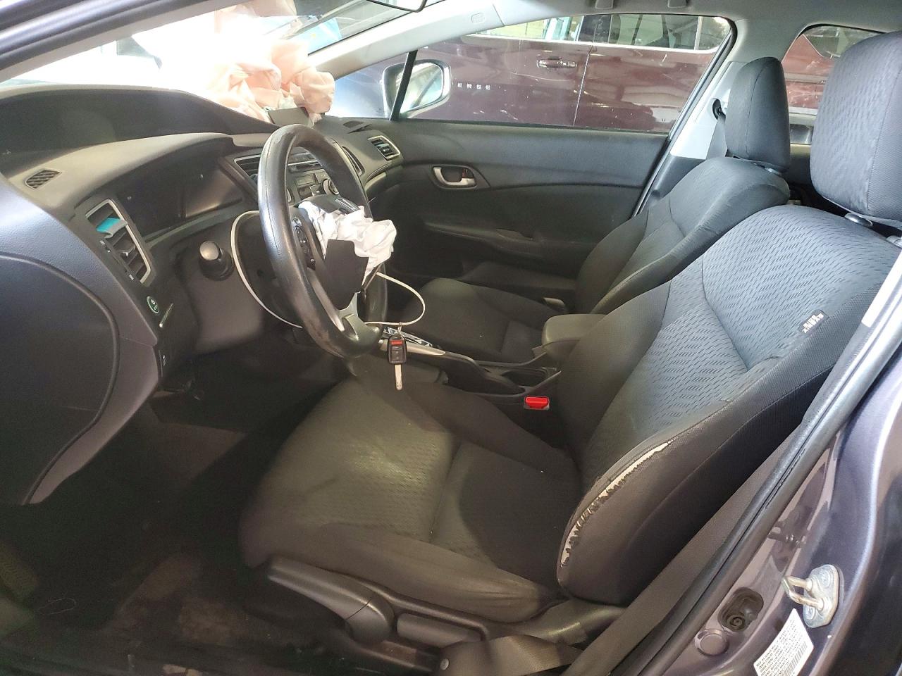 2015 Honda Civic Lx Gray vin: 19XFB2F58FE117151