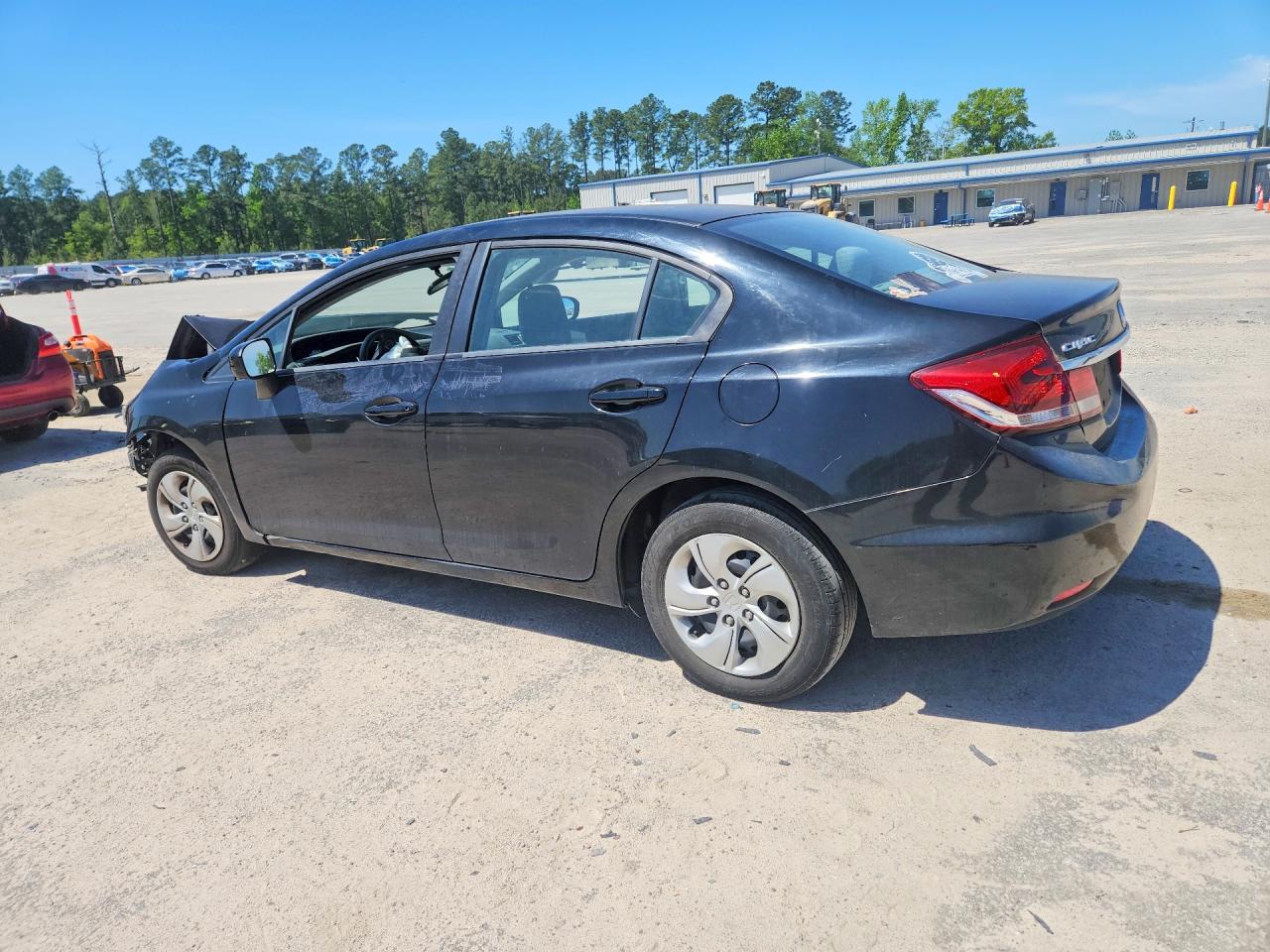 2015 Honda Civic Lx Black vin: 19XFB2F58FE121104
