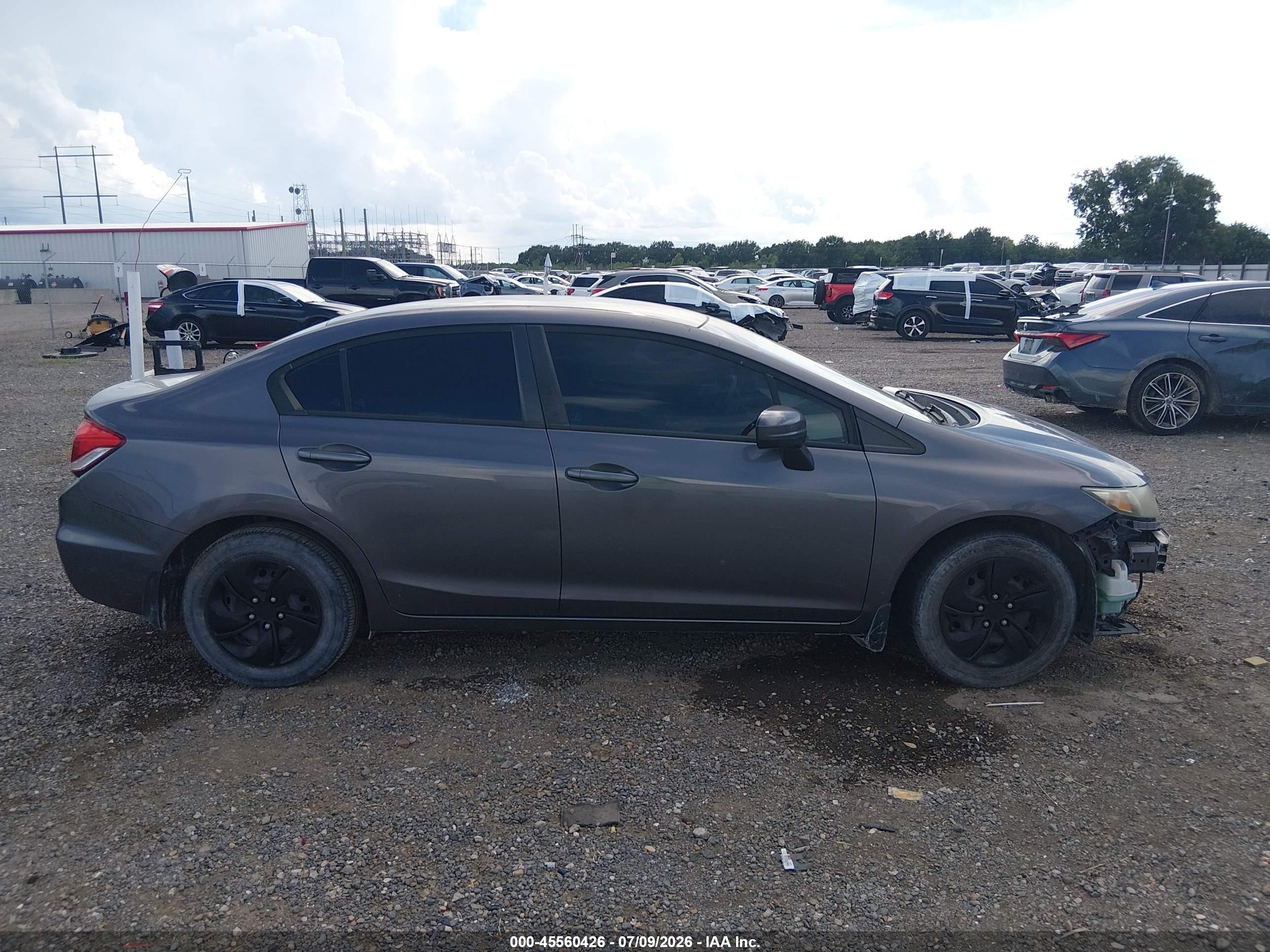 2015 Honda Civic Lx Gray vin: 19XFB2F58FE221784