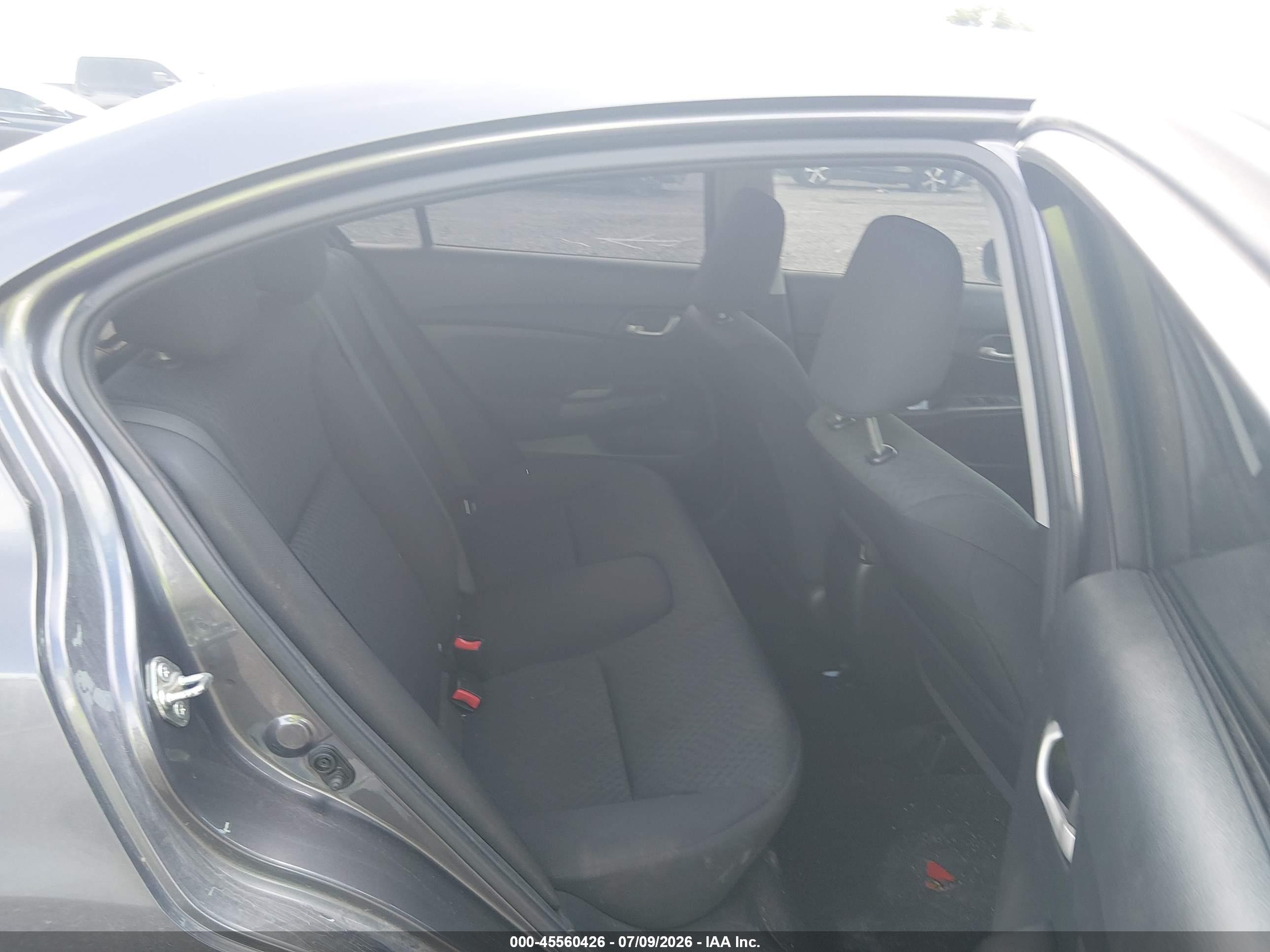 2015 Honda Civic Lx Gray vin: 19XFB2F58FE221784