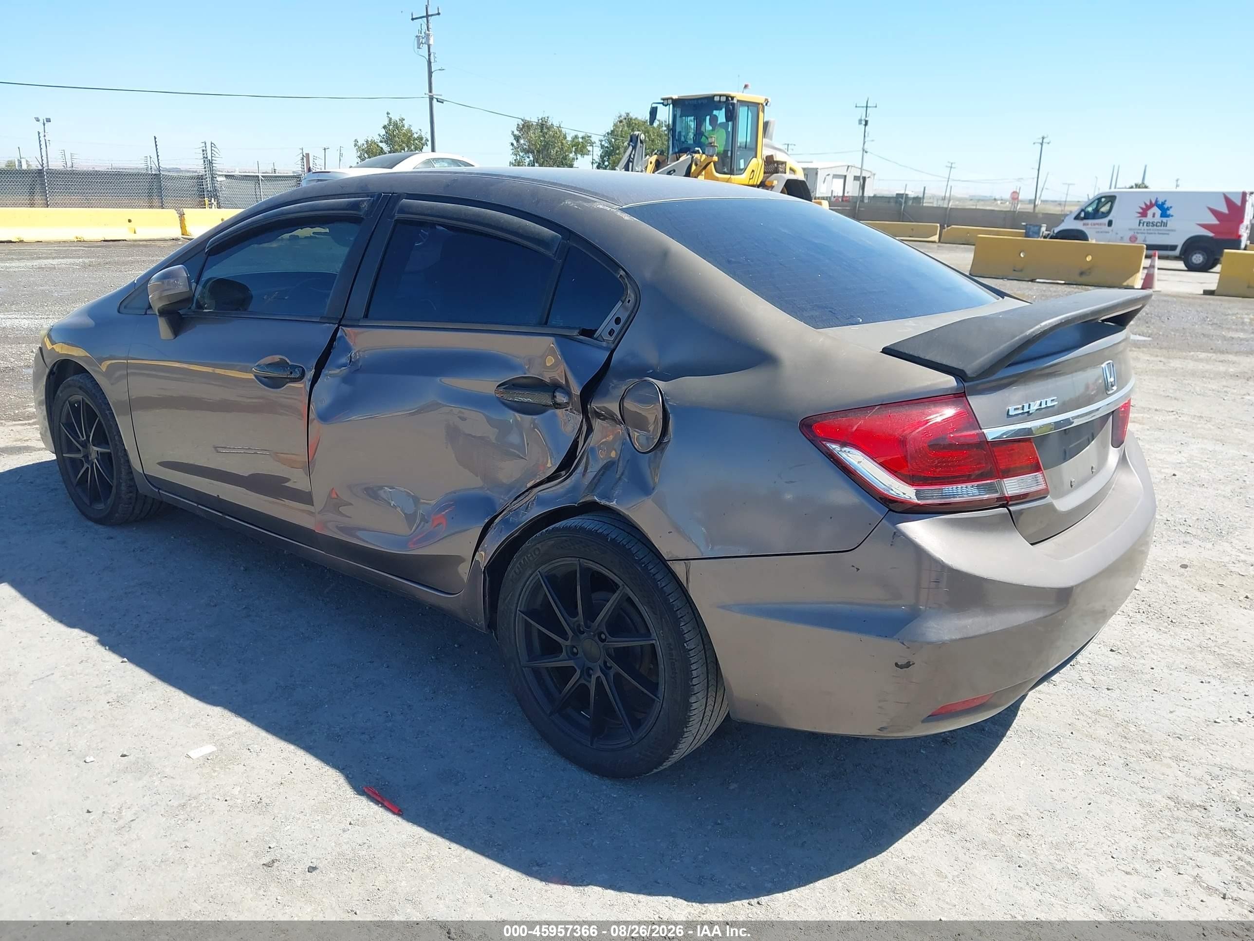 2015 Honda Civic Lx Brown vin: 19XFB2F58FE233997