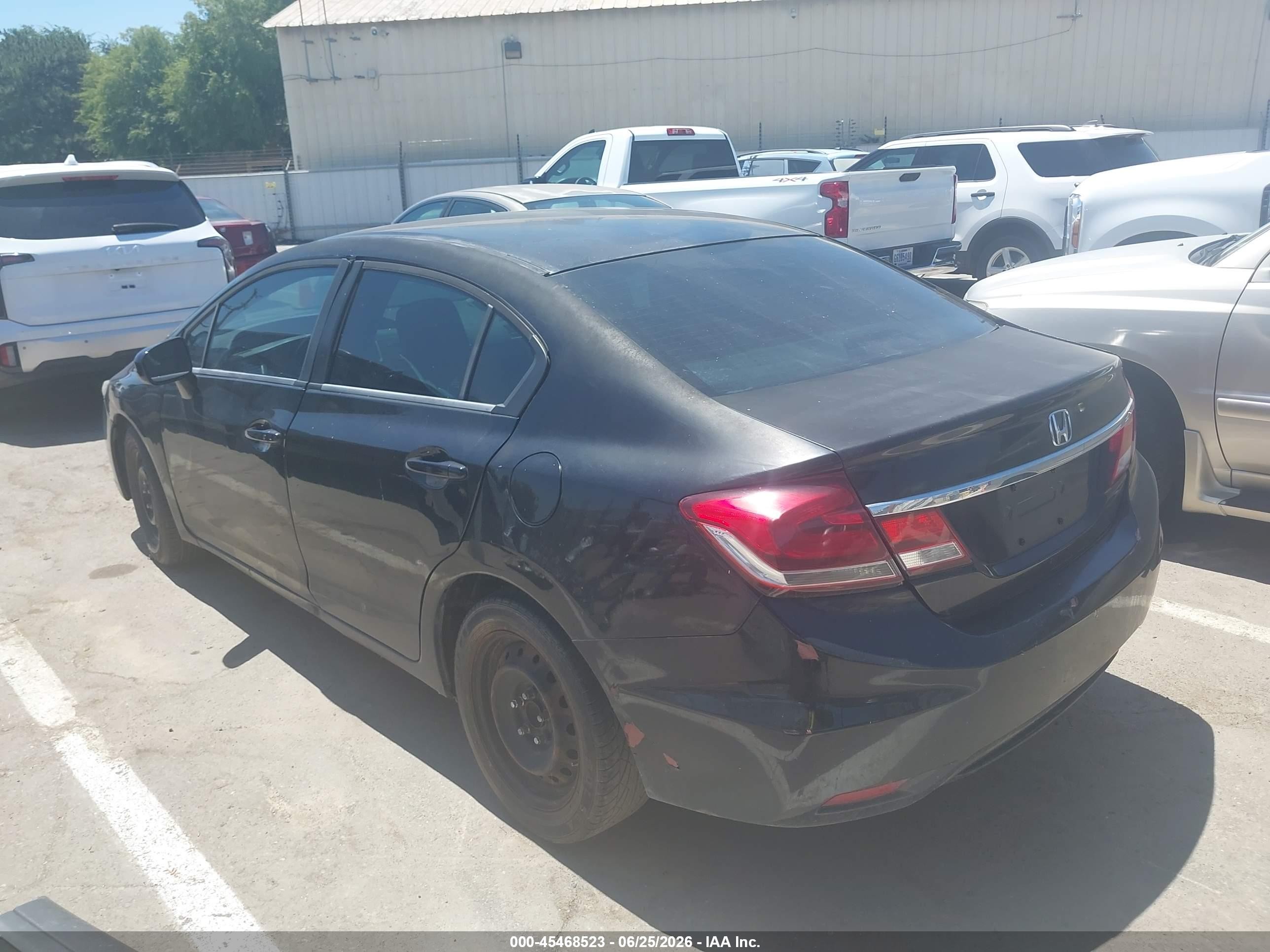 2015 Honda Civic Lx Черный vin: 19XFB2F58FE236494