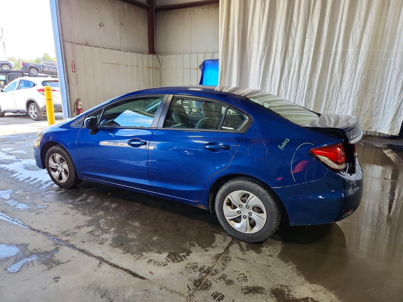 2015 Honda Civic Lx Blue vin: 19XFB2F58FE245356