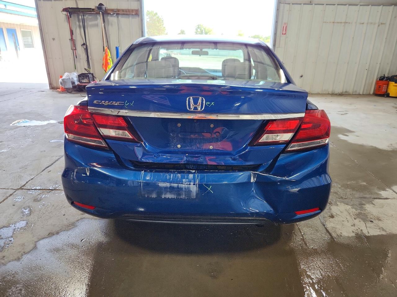 2015 Honda Civic Lx Blue vin: 19XFB2F58FE245356