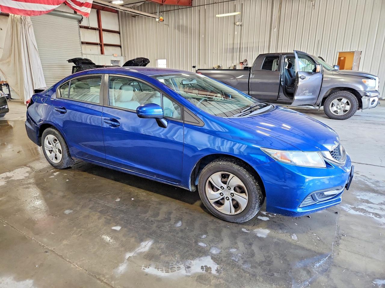 2015 Honda Civic Lx Blue vin: 19XFB2F58FE245356