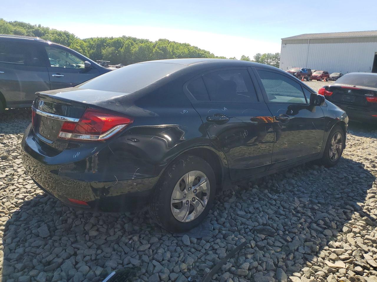 2015 Honda Civic Lx Black vin: 19XFB2F58FE252498