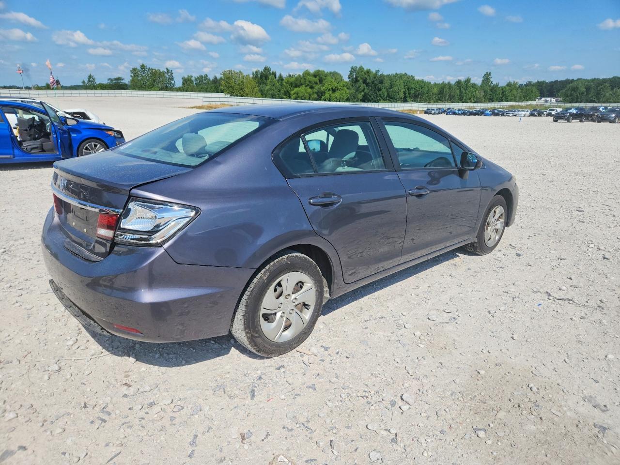 2015 Honda Civic Lx Gray vin: 19XFB2F58FE258706