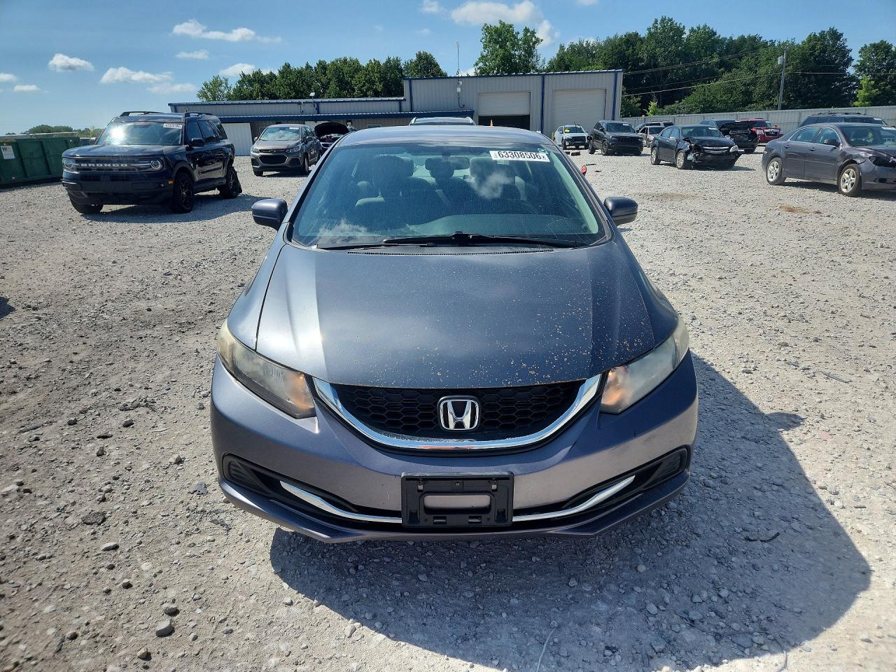 2015 Honda Civic Lx Gray vin: 19XFB2F58FE258706