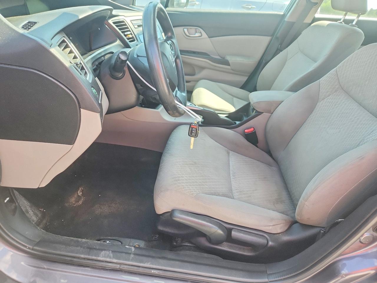 2015 Honda Civic Lx Gray vin: 19XFB2F58FE258706