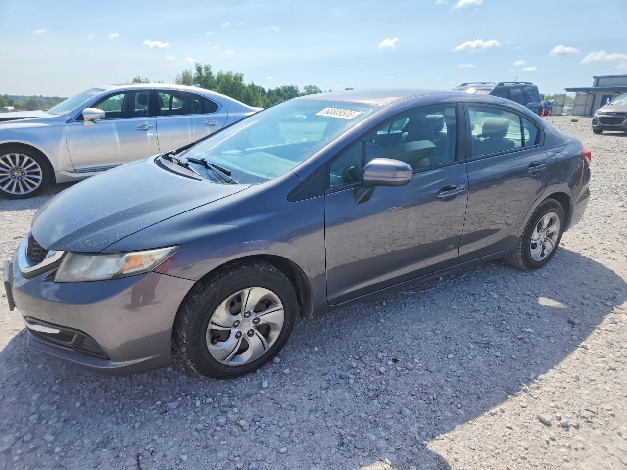 2015 Honda Civic Lx Gray vin: 19XFB2F58FE258706