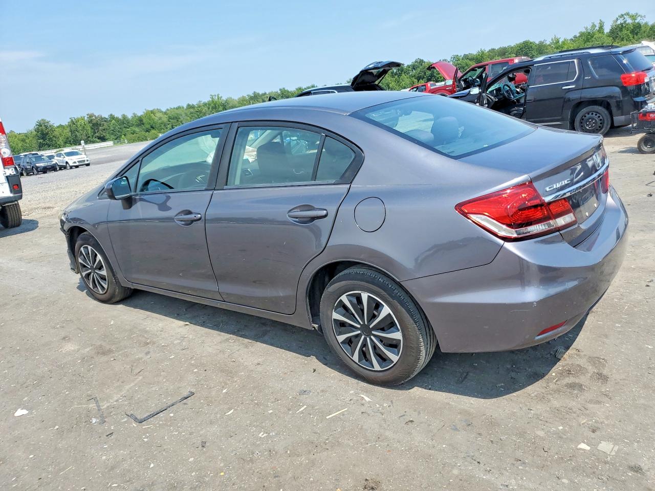 2015 Honda Civic Lx Gray vin: 19XFB2F58FE258883