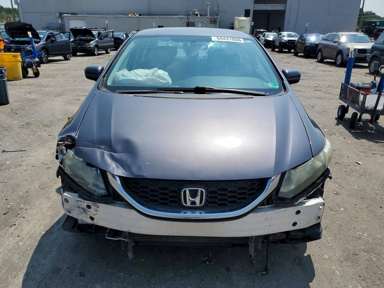 2015 Honda Civic Lx Gray vin: 19XFB2F58FE258883