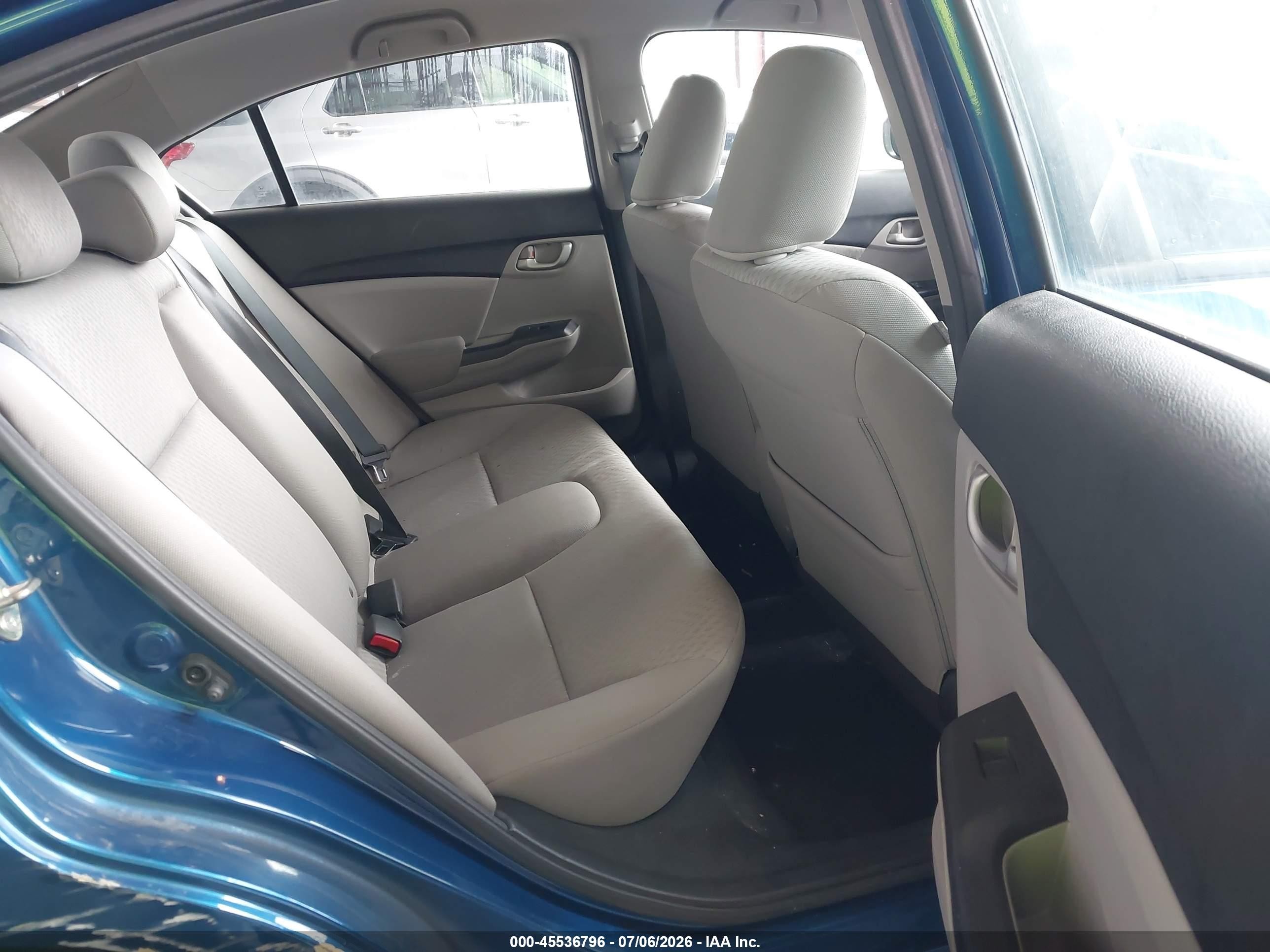 2015 Honda Civic Lx Blue vin: 19XFB2F58FE280754