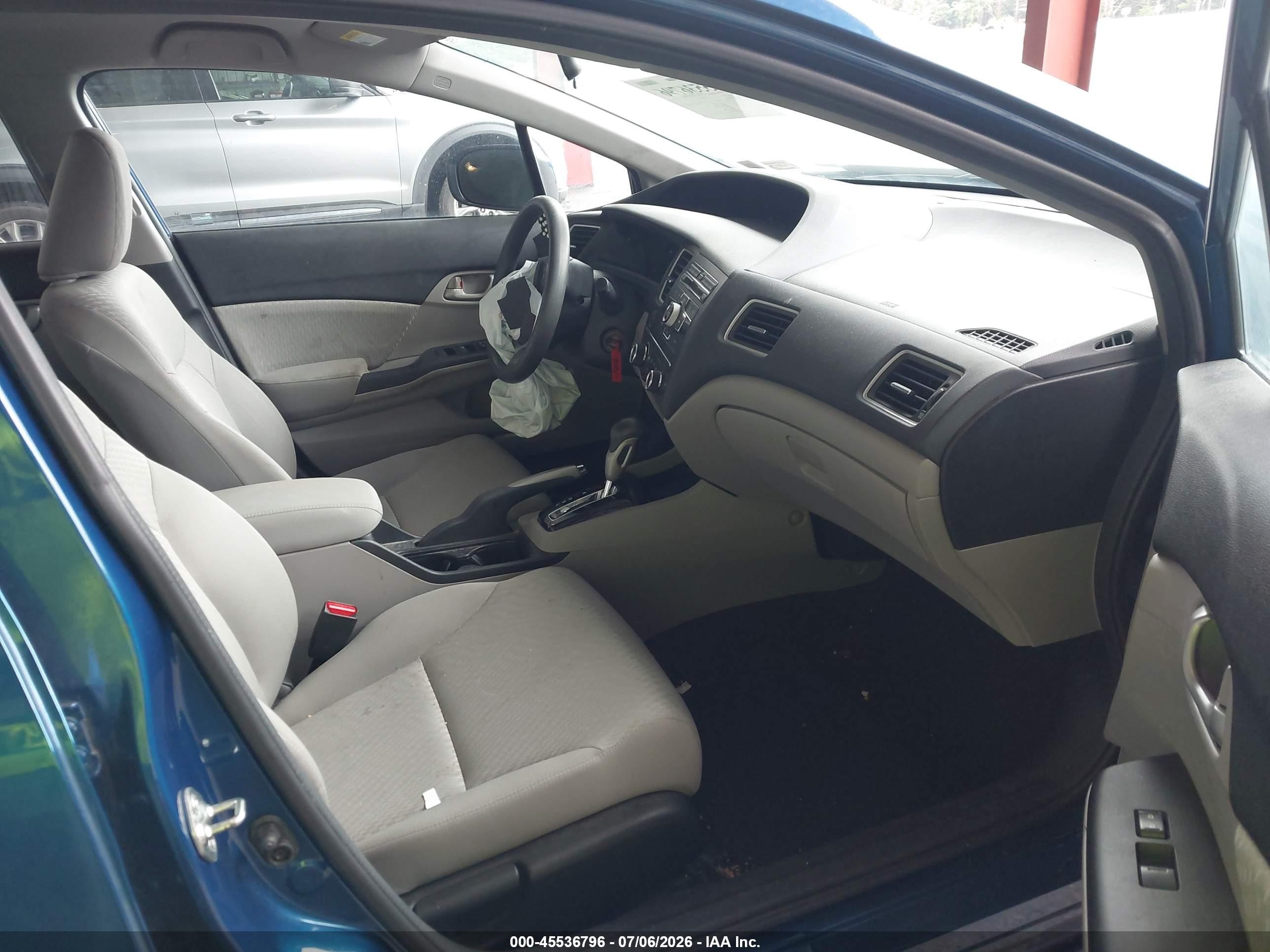 2015 Honda Civic Lx Blue vin: 19XFB2F58FE280754