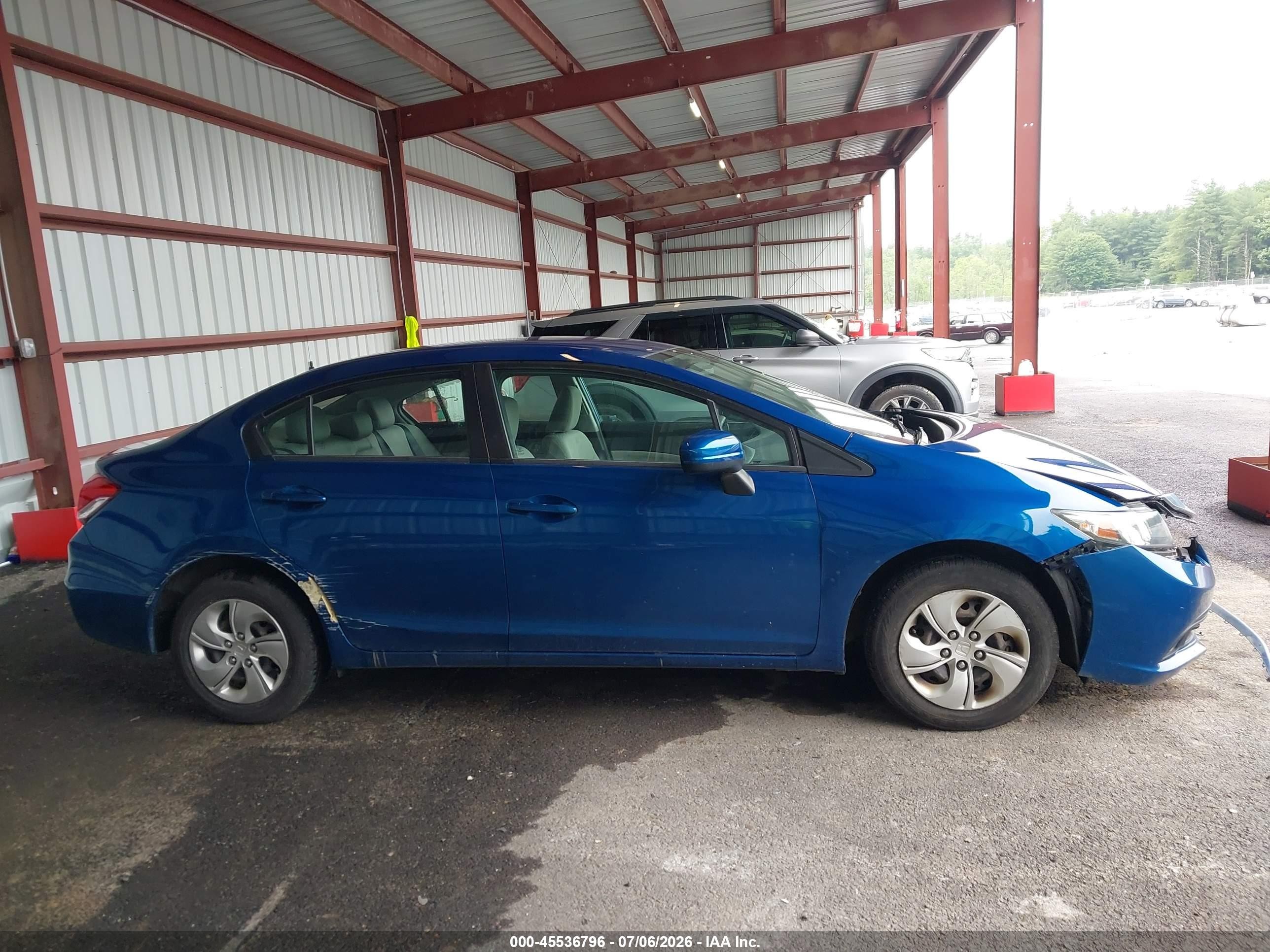 2015 Honda Civic Lx Blue vin: 19XFB2F58FE280754