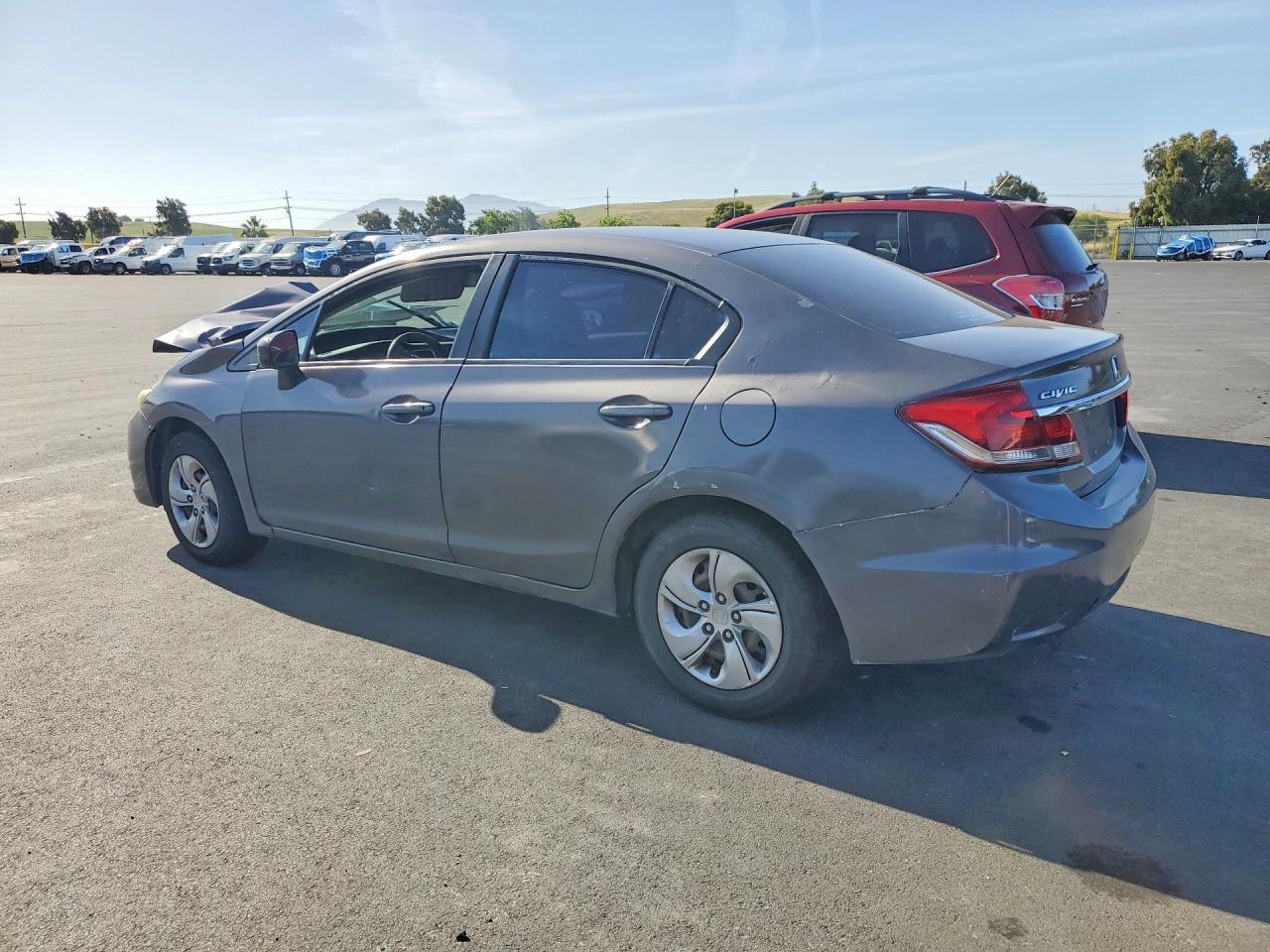 2015 Honda Civic Lx Gray vin: 19XFB2F58FE284478