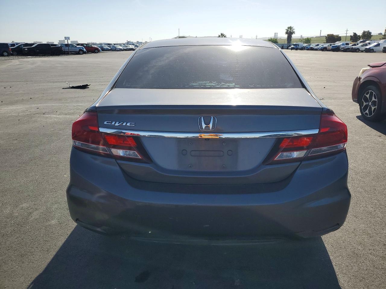 2015 Honda Civic Lx Gray vin: 19XFB2F58FE284478