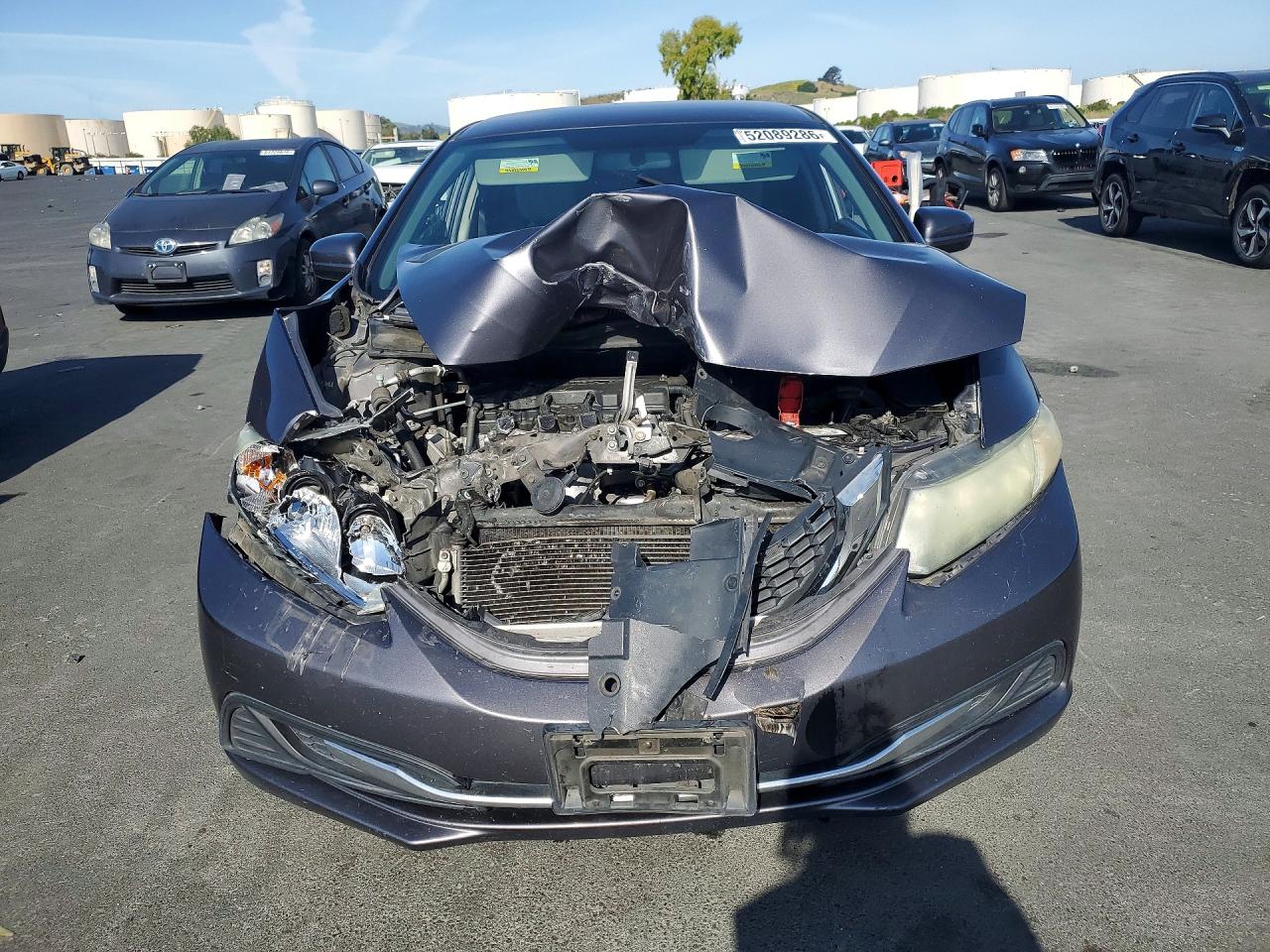 2015 Honda Civic Lx Gray vin: 19XFB2F58FE284478