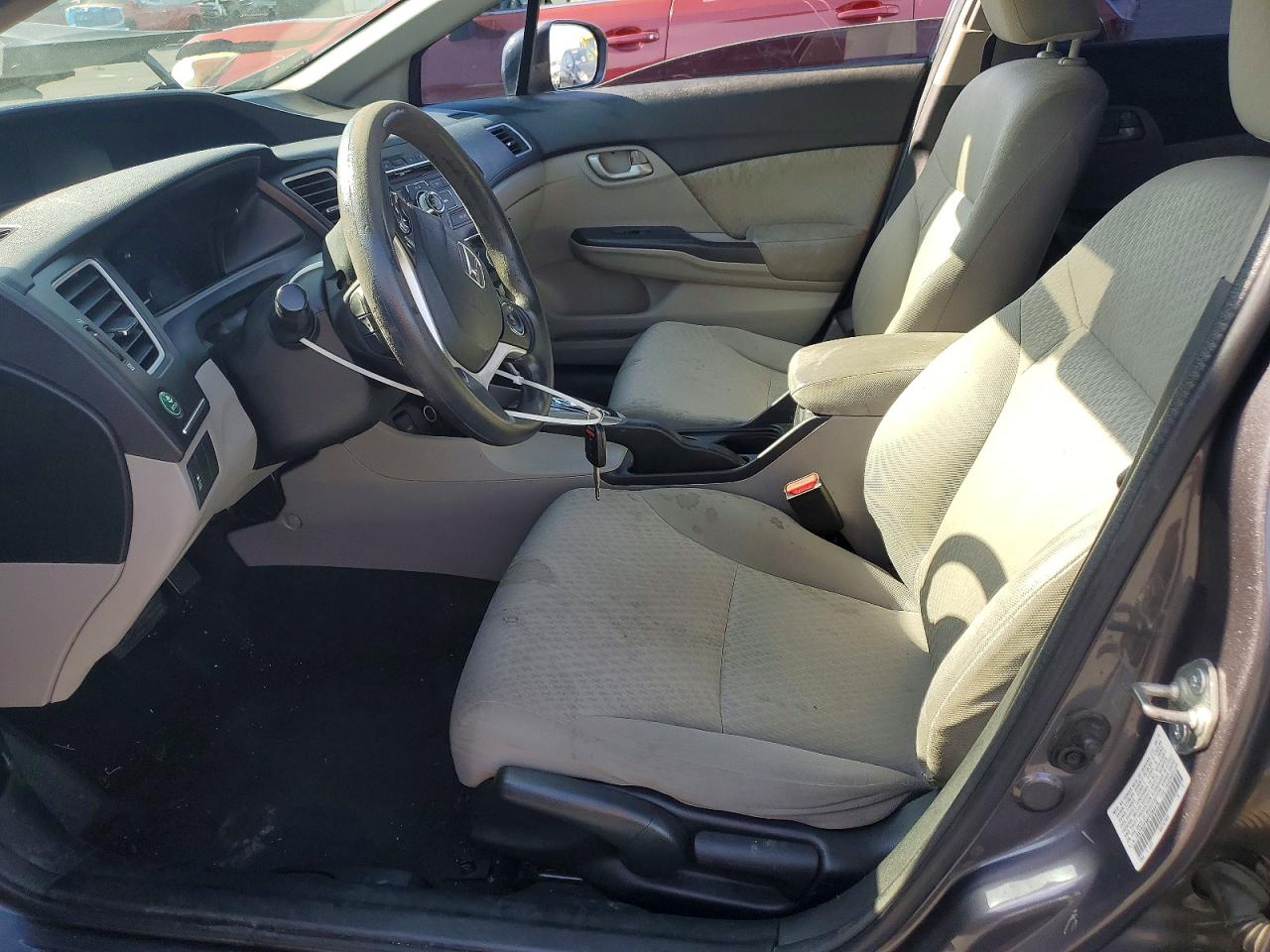 2015 Honda Civic Lx Gray vin: 19XFB2F58FE284478