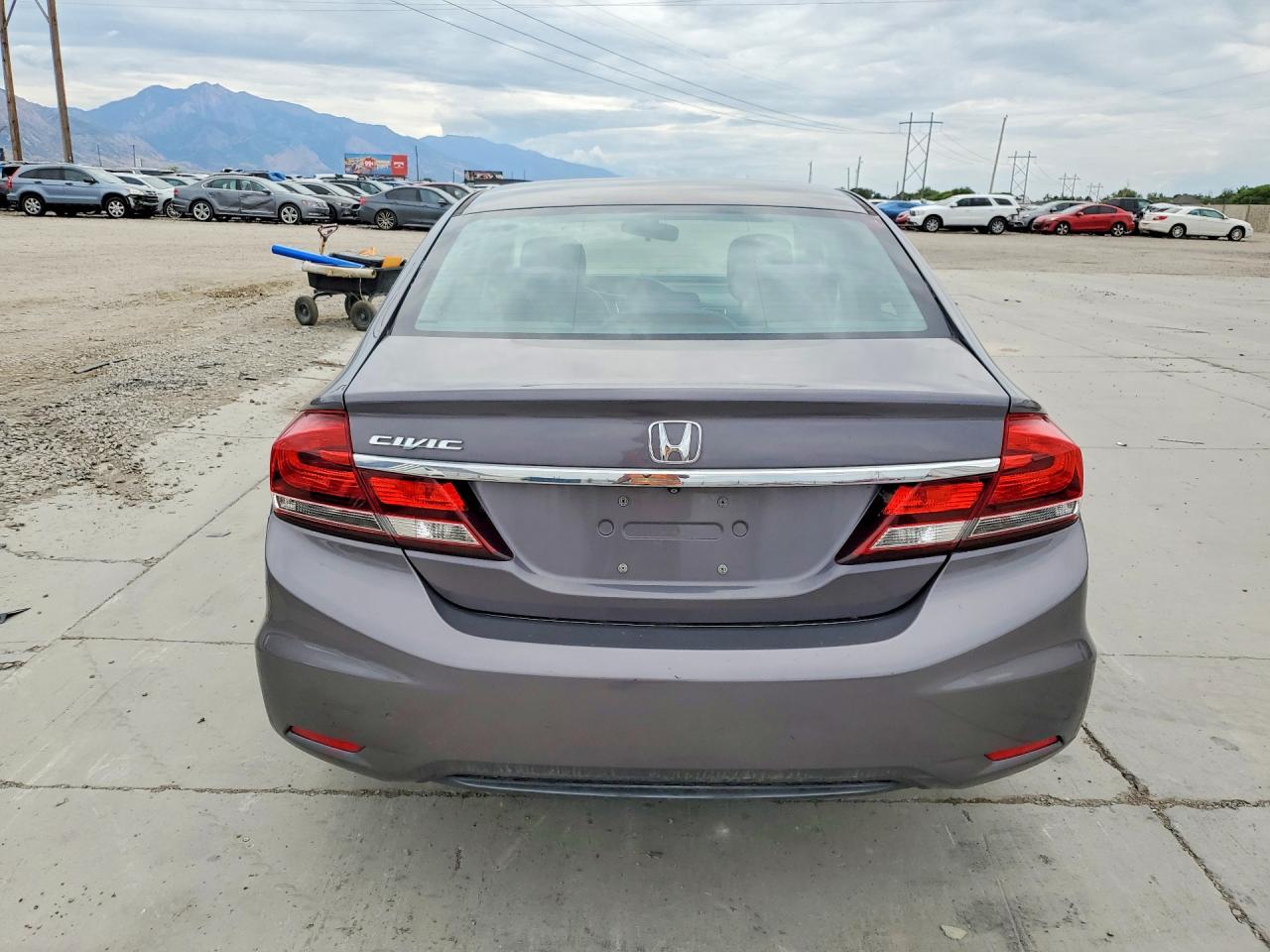 2015 Honda Civic Lx Gray vin: 19XFB2F58FE287638