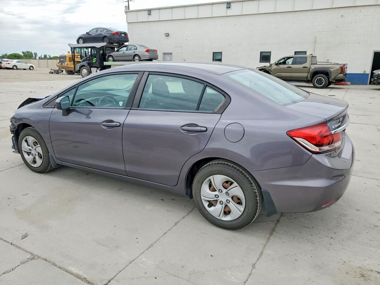 2015 Honda Civic Lx Gray vin: 19XFB2F58FE287638