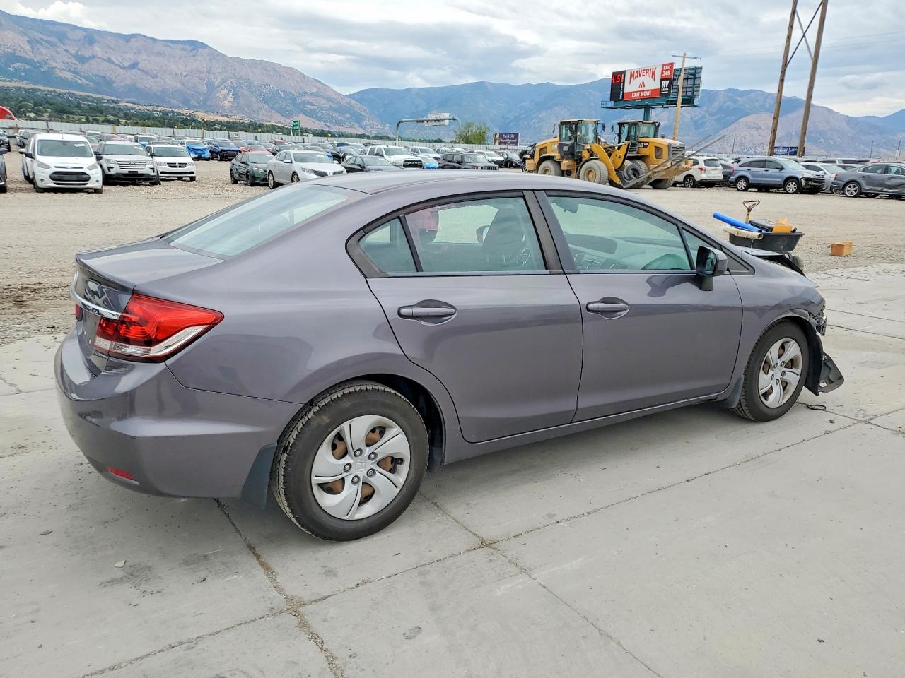 2015 Honda Civic Lx Gray vin: 19XFB2F58FE287638