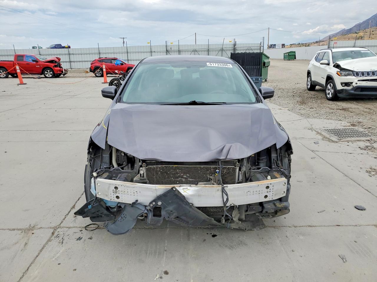 2015 Honda Civic Lx Gray vin: 19XFB2F58FE287638
