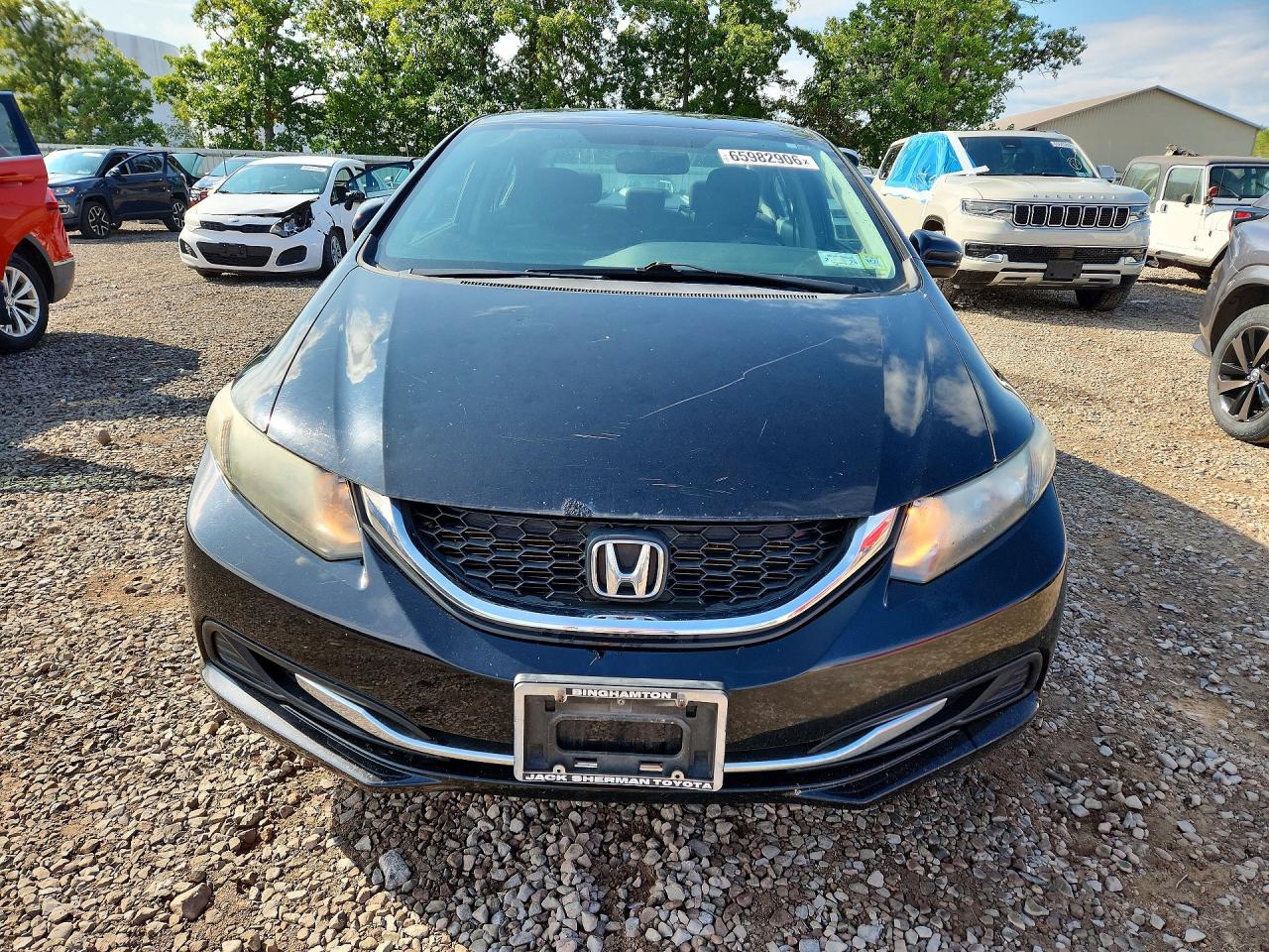 2015 Honda Civic Lx Black vin: 19XFB2F58FE288112