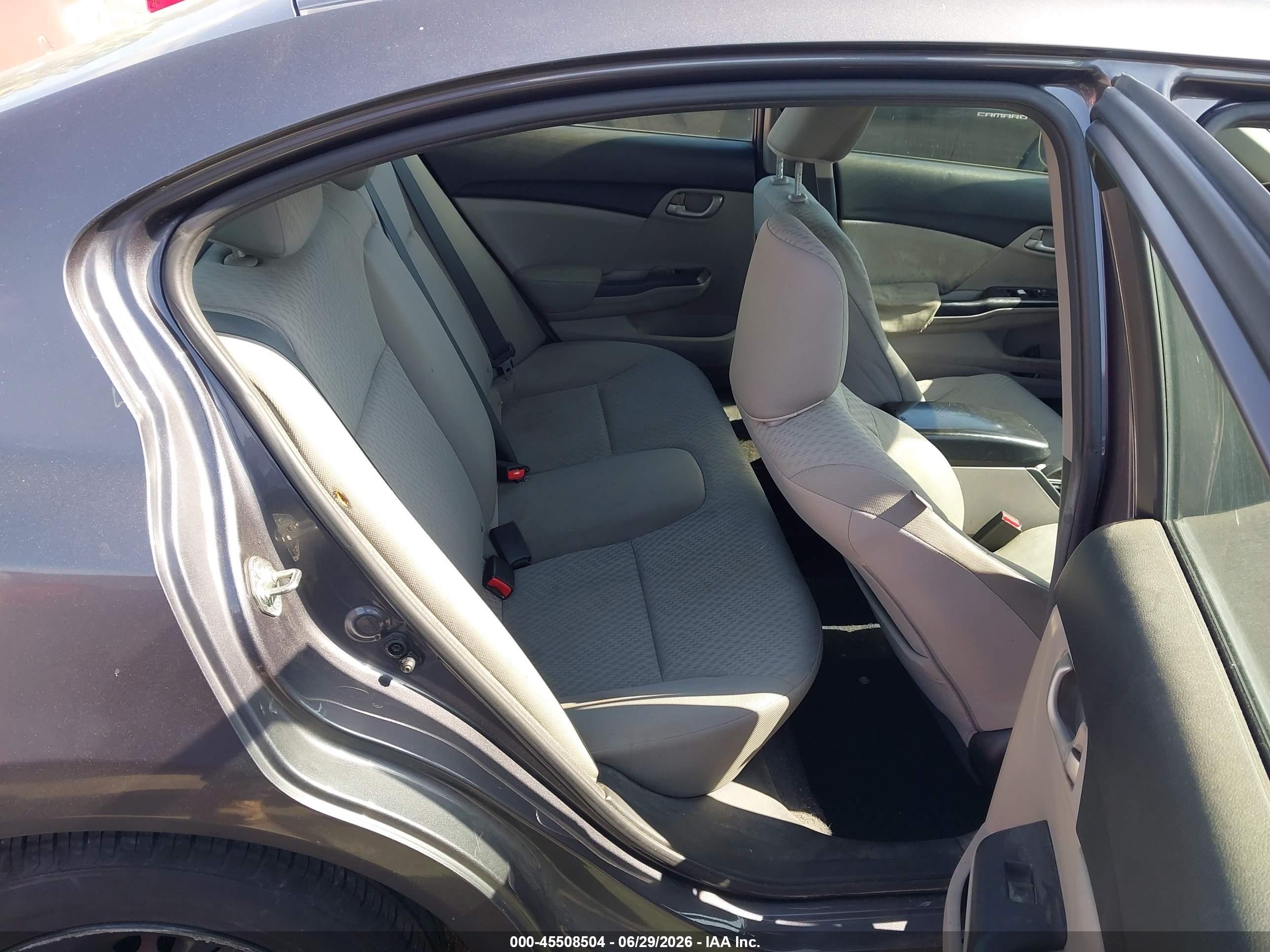 2015 Honda Civic Lx Gray vin: 19XFB2F58FE705423