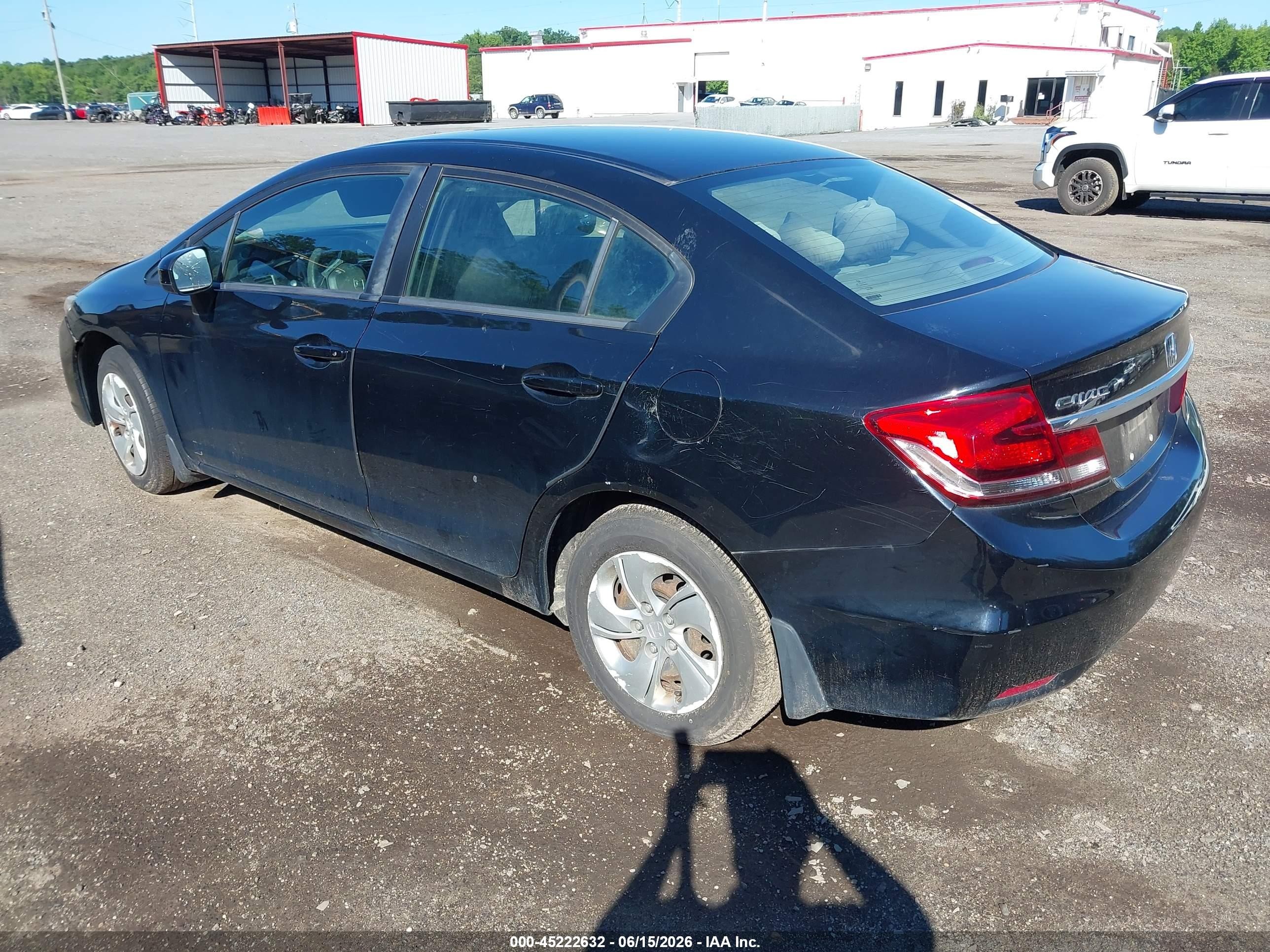 2015 Honda Civic Lx Черный vin: 19XFB2F58FE705471