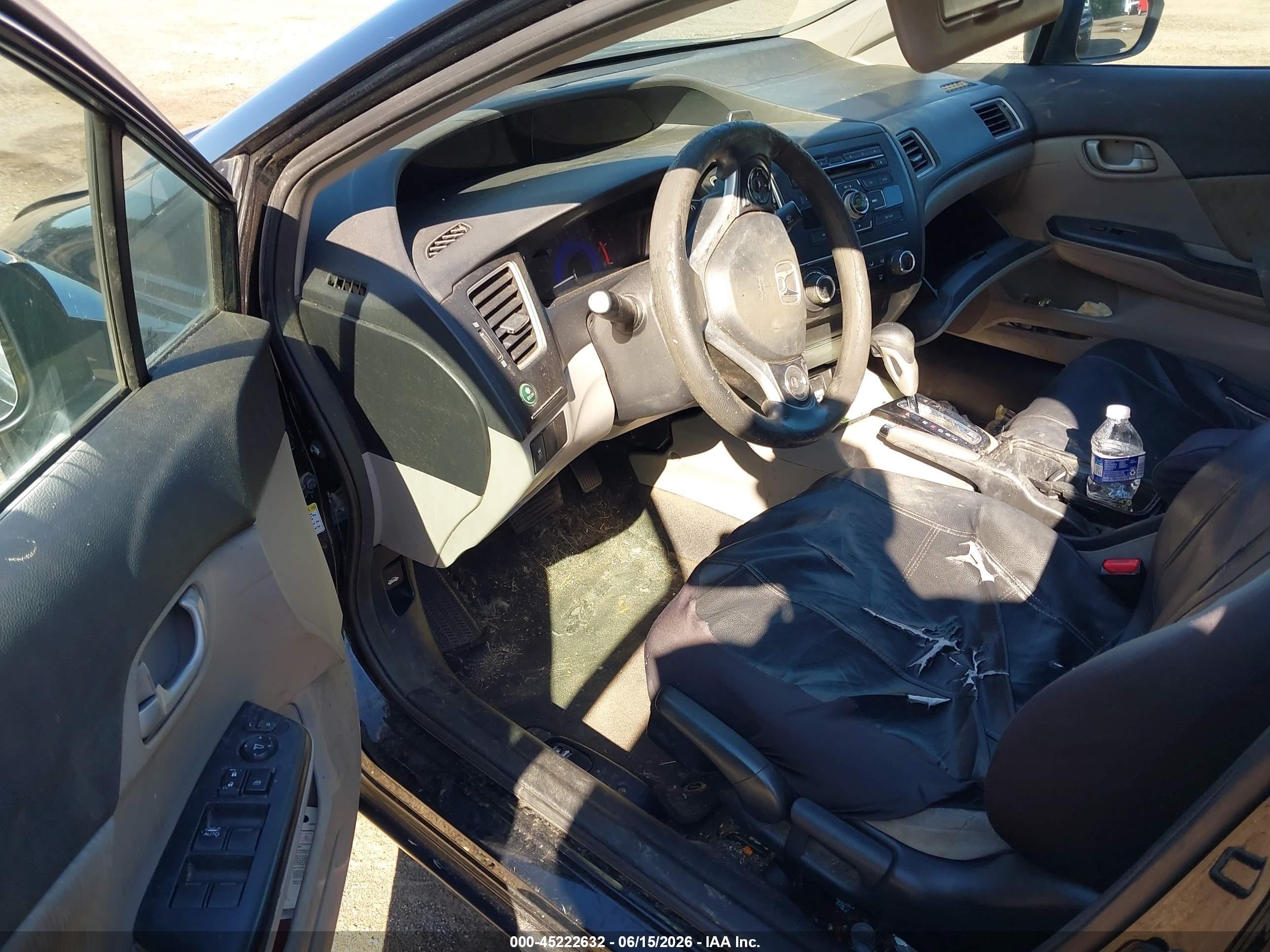 2015 Honda Civic Lx Черный vin: 19XFB2F58FE705471