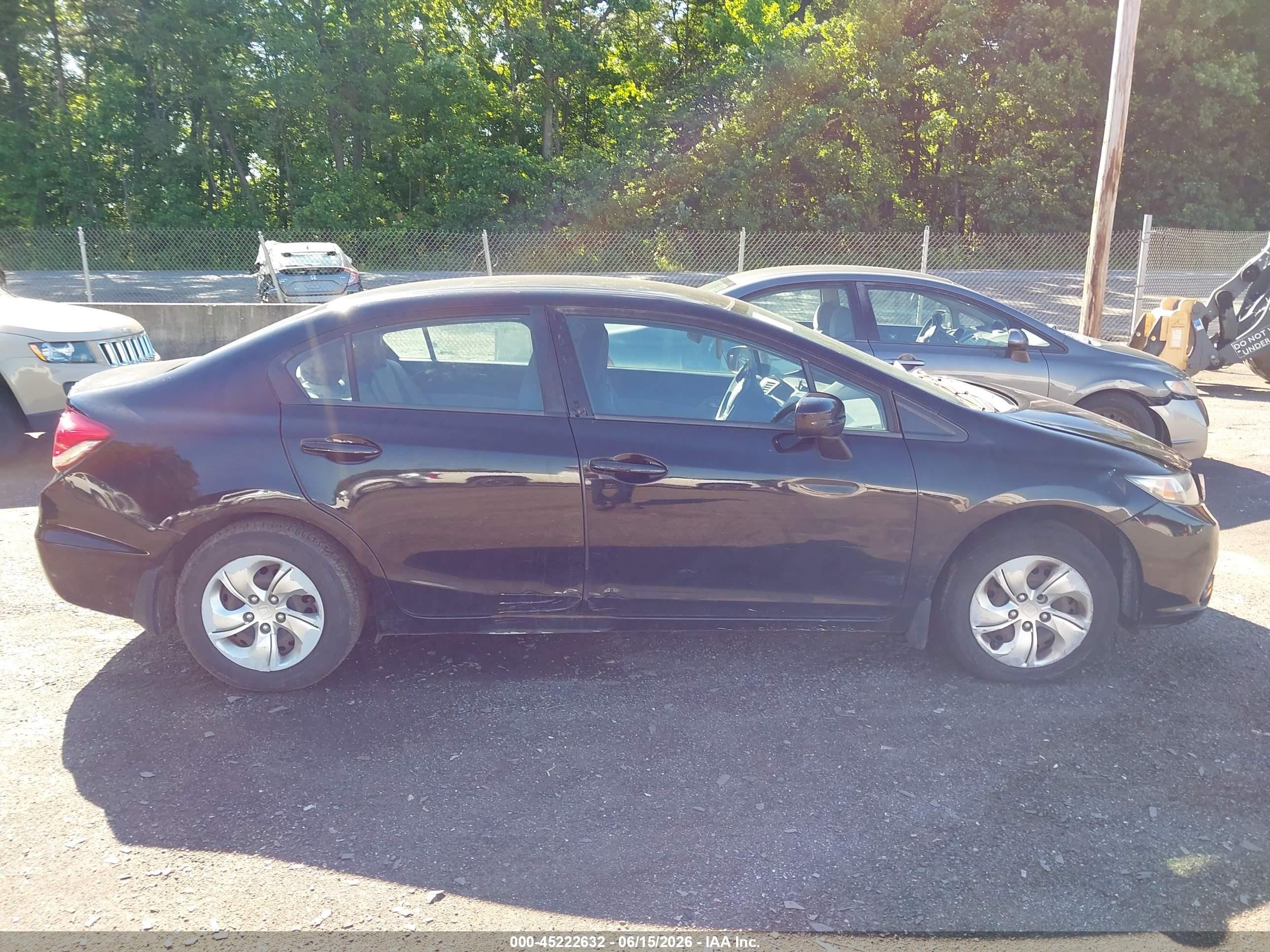 2015 Honda Civic Lx Черный vin: 19XFB2F58FE705471